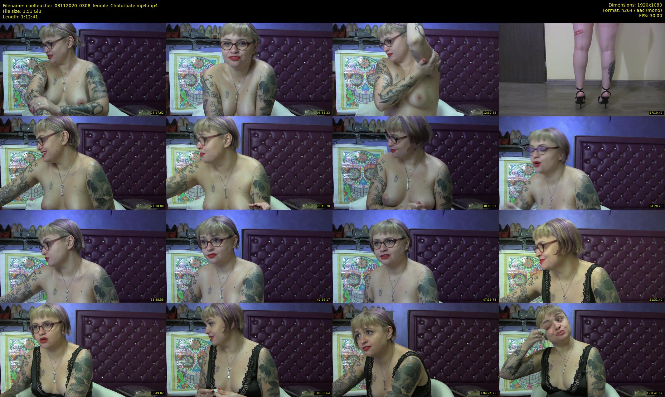 coolteacher — 73 minute Chaturbate female cam show recording, 1080p, Nov 8, 2020