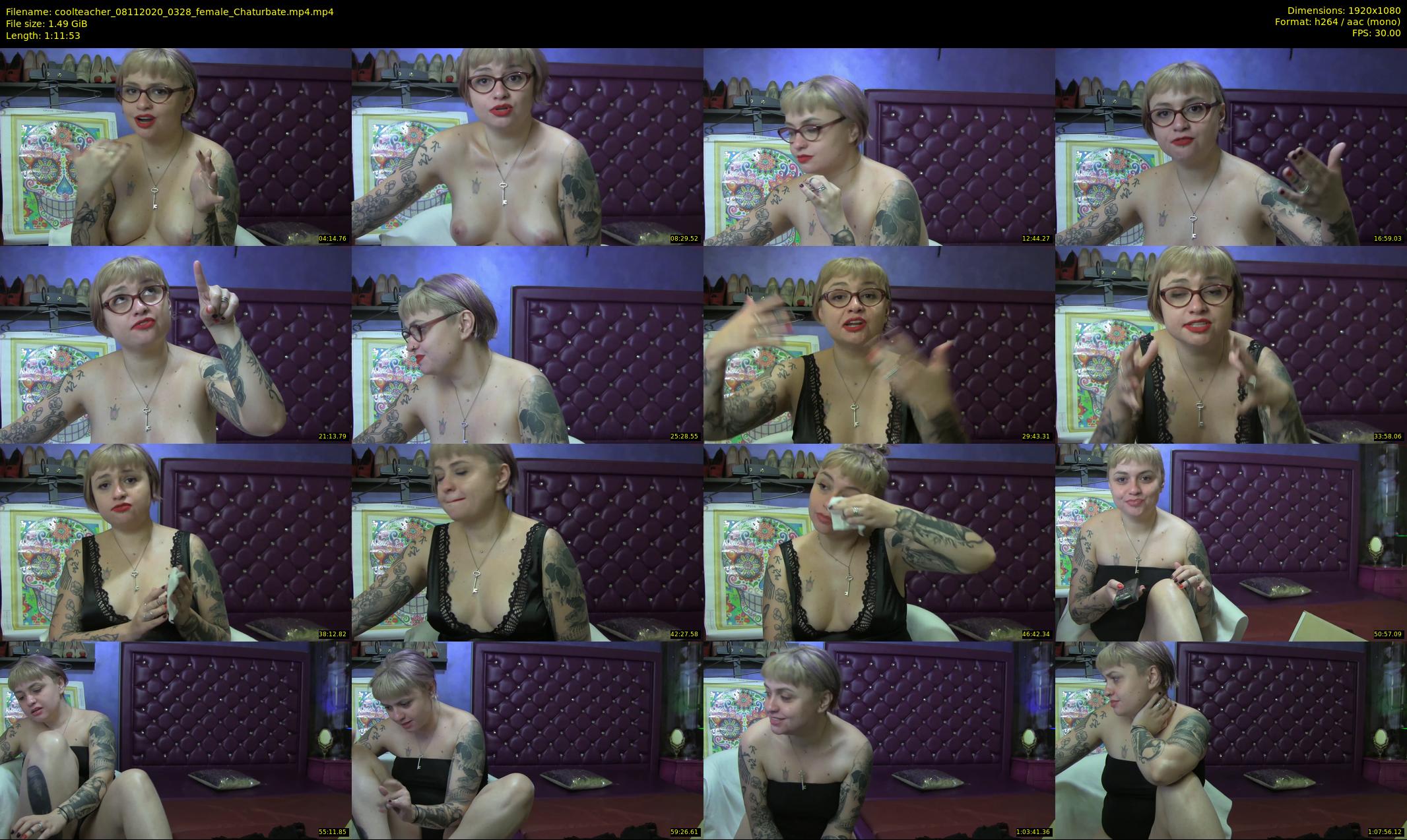 coolteacher — 72 minute Chaturbate female cam show recording, 1080p, Nov 8, 2020
