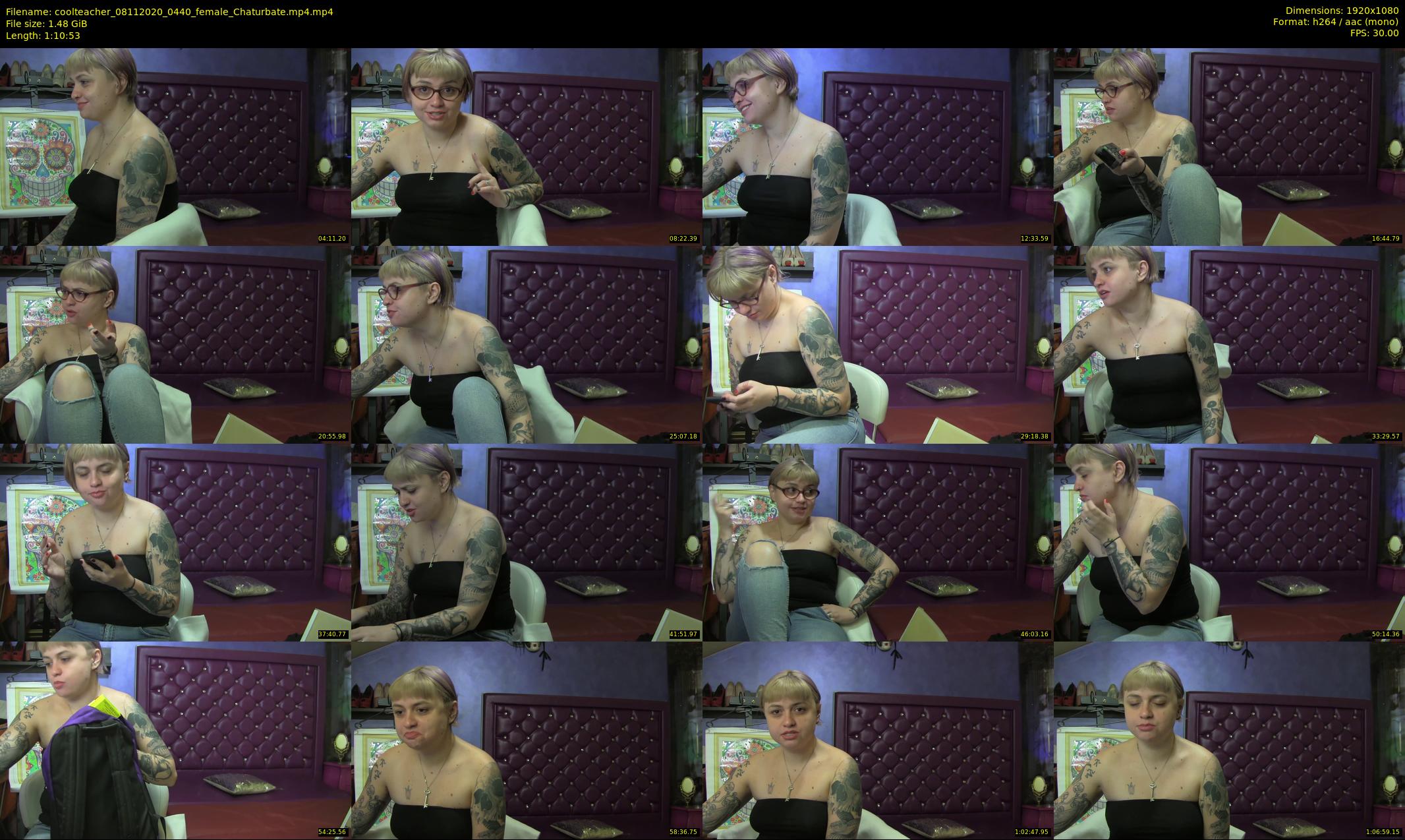 coolteacher — 71 minute Chaturbate female cam show recording, 1080p, Nov 8, 2020