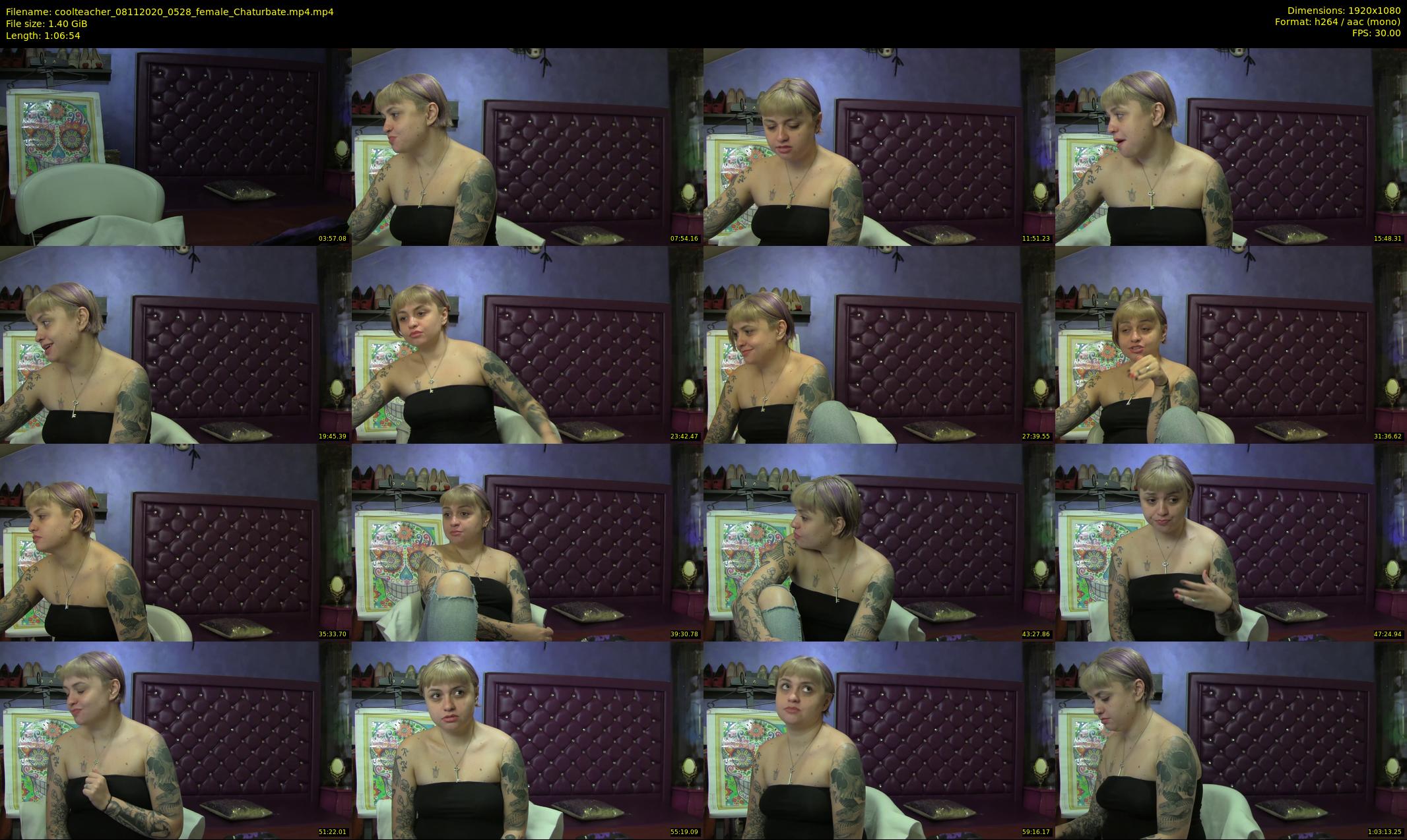 coolteacher — 67 minute Chaturbate female cam show recording, 1080p, Nov 8, 2020