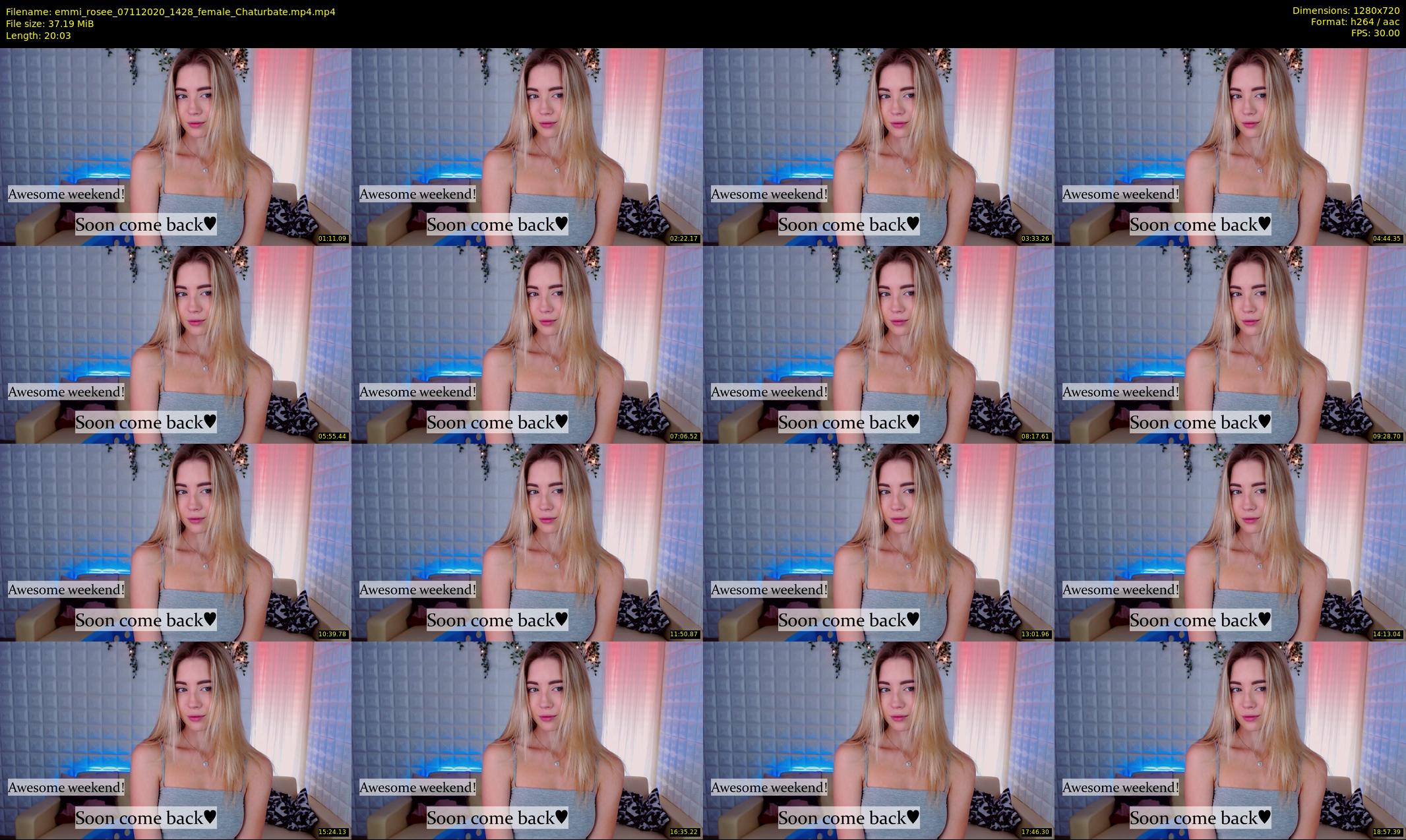 emmi_rosee — 21 minute Chaturbate female cam show recording, 720p, Nov 7, 2020