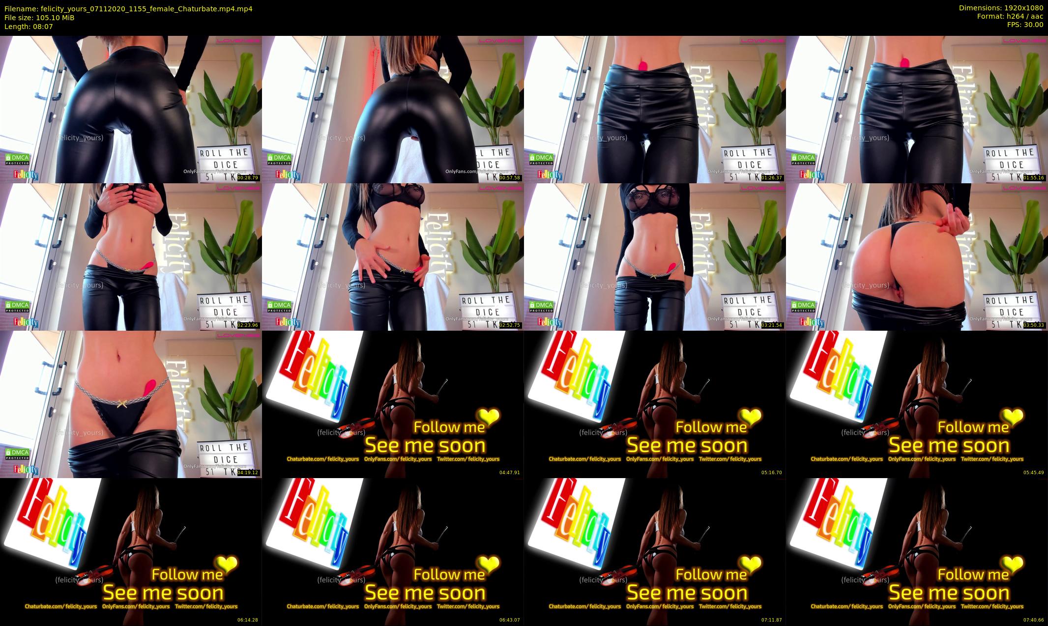 felicity_yours — 9 minute Chaturbate female cam show recording, 1080p, Nov 7, 2020