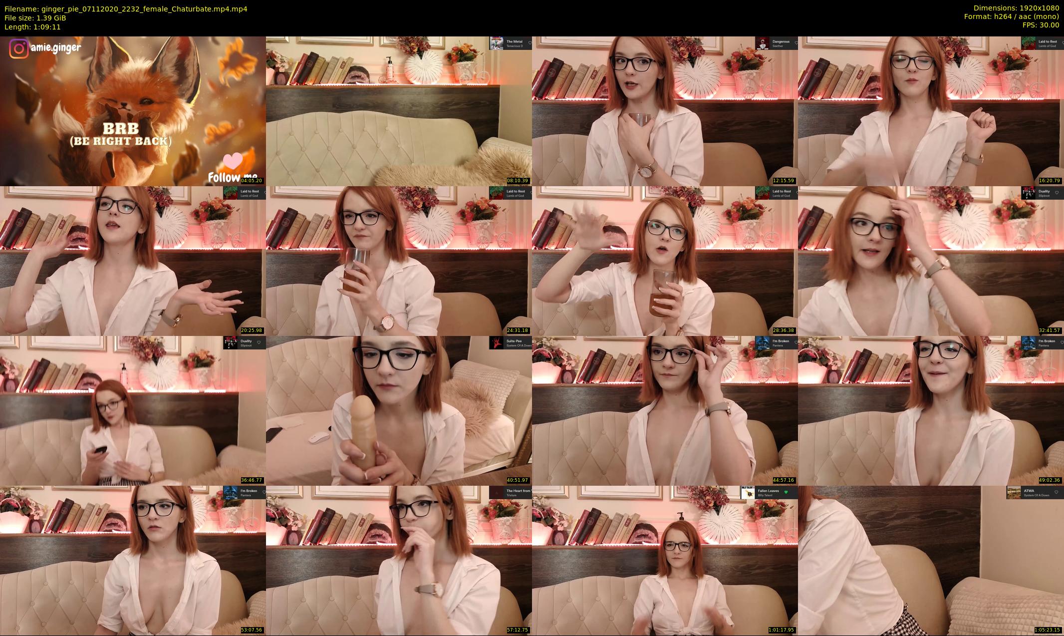 ginger_pie — 70 minute Chaturbate female cam show recording, 1080p, Nov 7, 2020