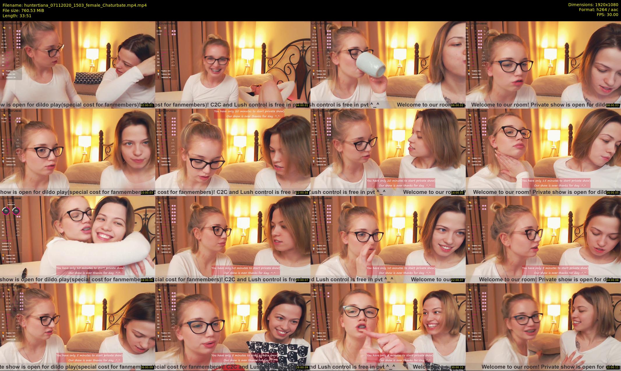 huntertiana — 34 minute Chaturbate female cam show recording, 1080p, Nov 7, 2020