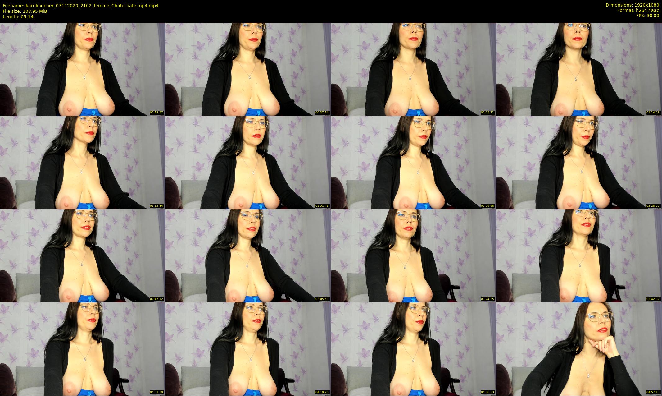 karolinecher — 6 minute Chaturbate female cam show recording, 1080p, Nov 7, 2020