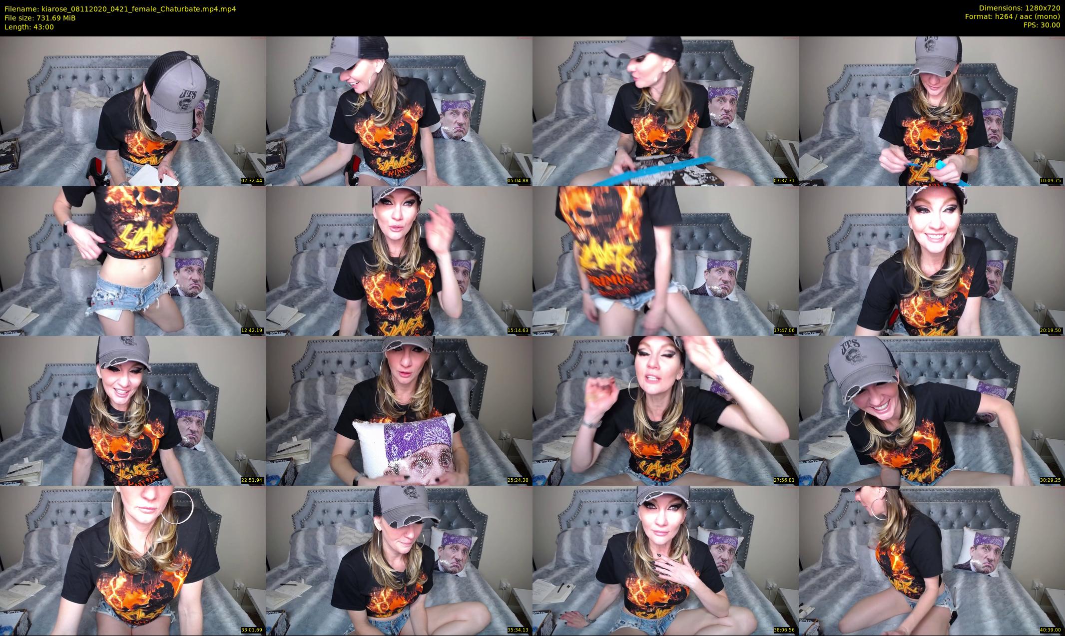 kiarose — 43 minute Chaturbate female cam show recording, 720p, Nov 8, 2020