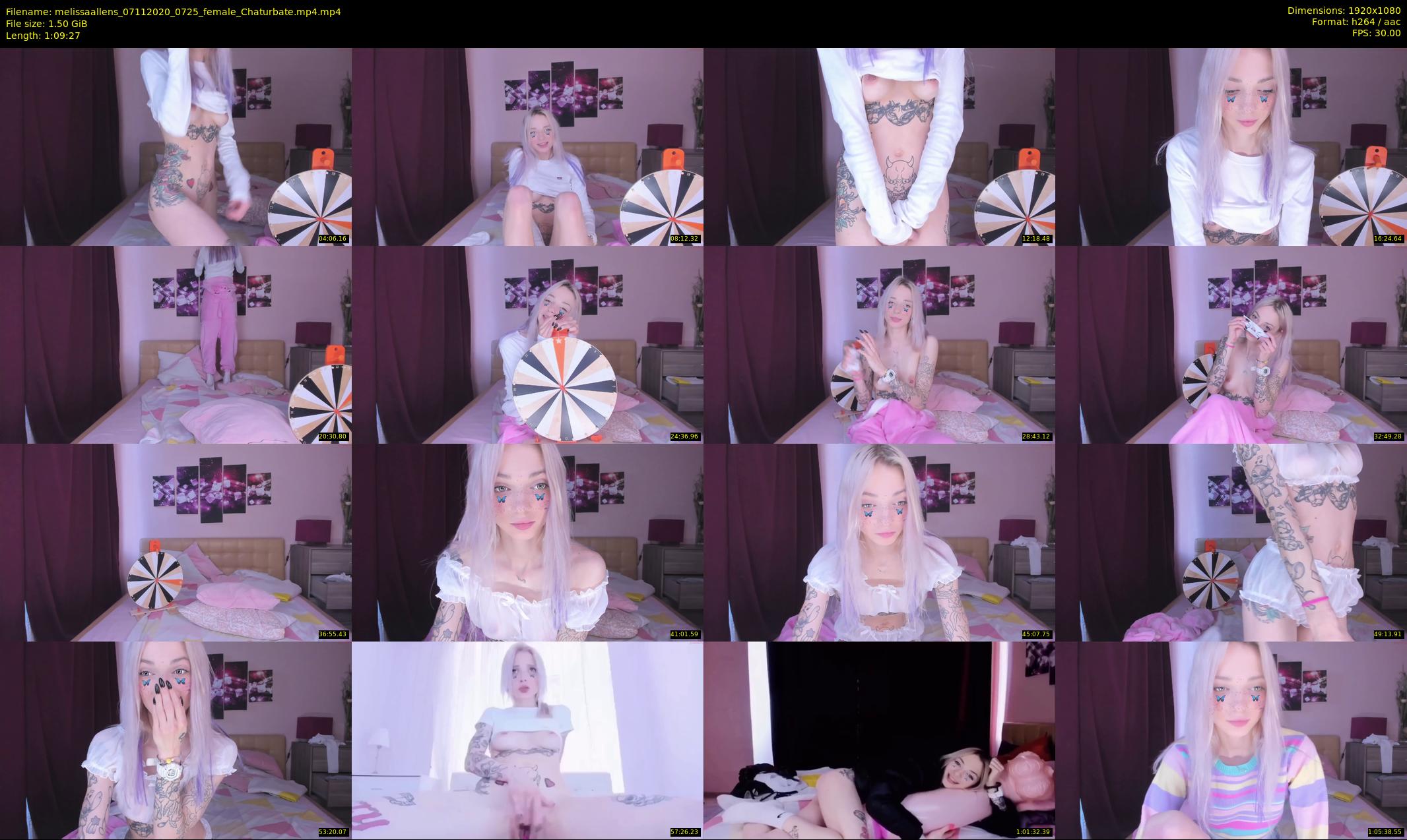 melissaallens — 70 minute Chaturbate female cam show recording, 1080p, Nov 7, 2020