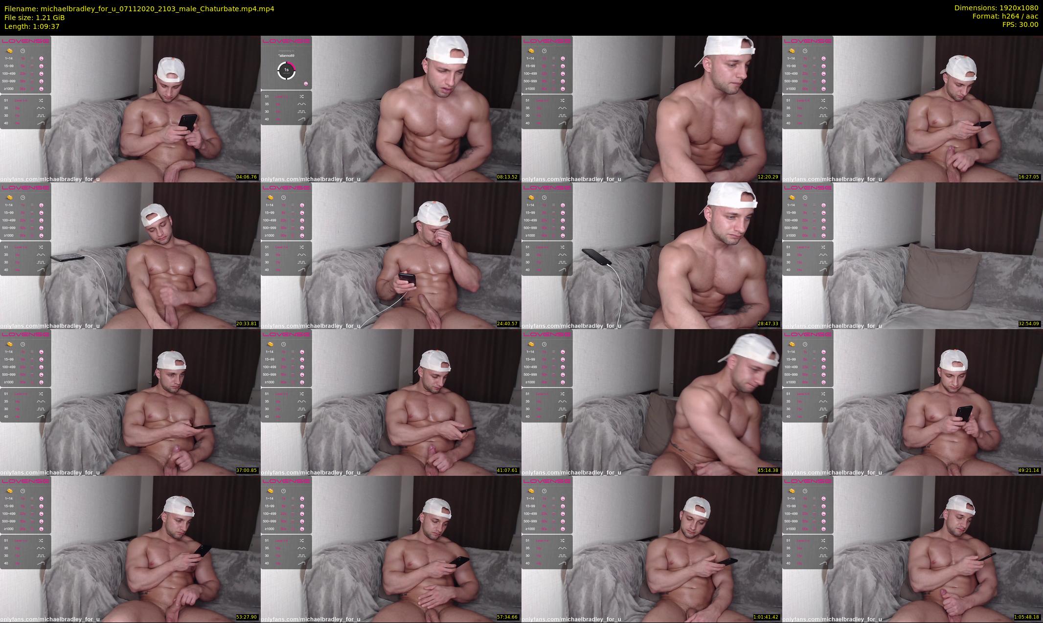 michaelbradley_for_u — 70 minute Chaturbate male cam show recording, 1080p, Nov 7, 2020