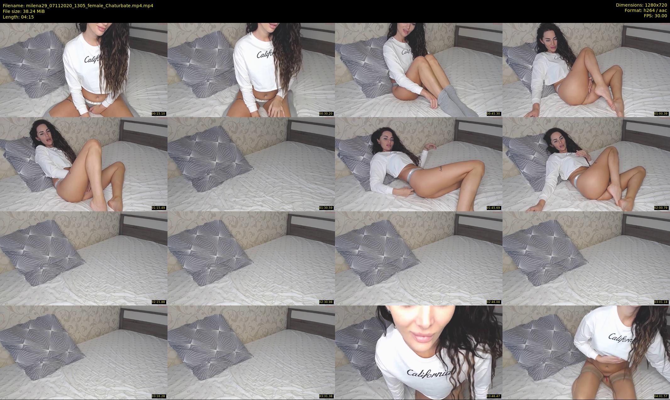 milena29 — 5 minute Chaturbate female cam show recording, 720p, Nov 7, 2020