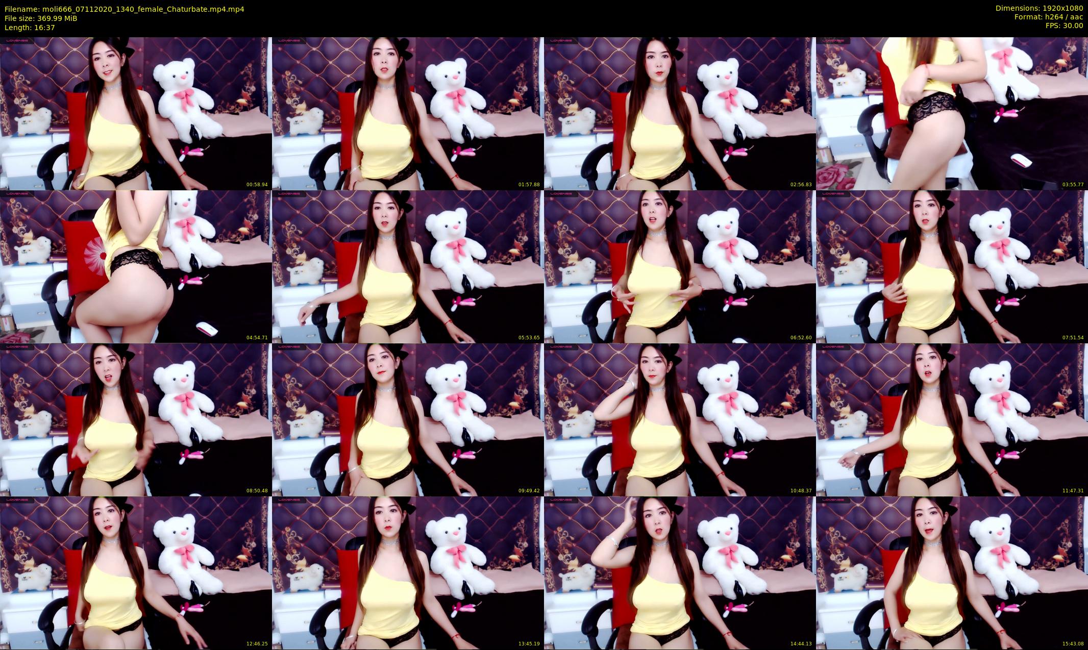 moli666 — 17 minute Chaturbate female cam show recording, 1080p, Nov 7, 2020