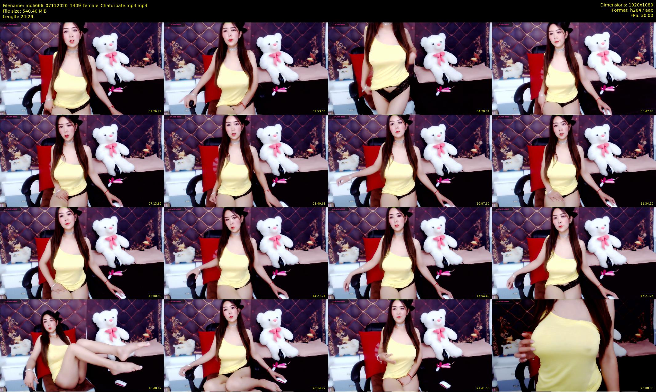 moli666 — 25 minute Chaturbate female cam show recording, 1080p, Nov 7, 2020