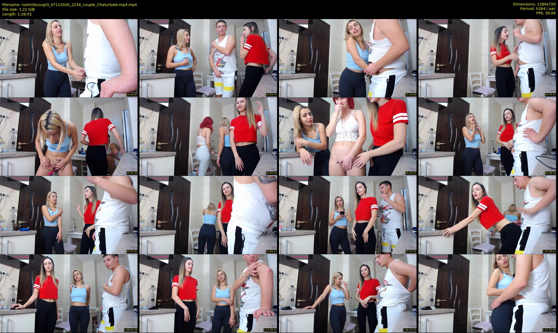 nolimitscoupl3 — 87 minute Chaturbate couple cam show recording, 720p, Nov 7, 2020