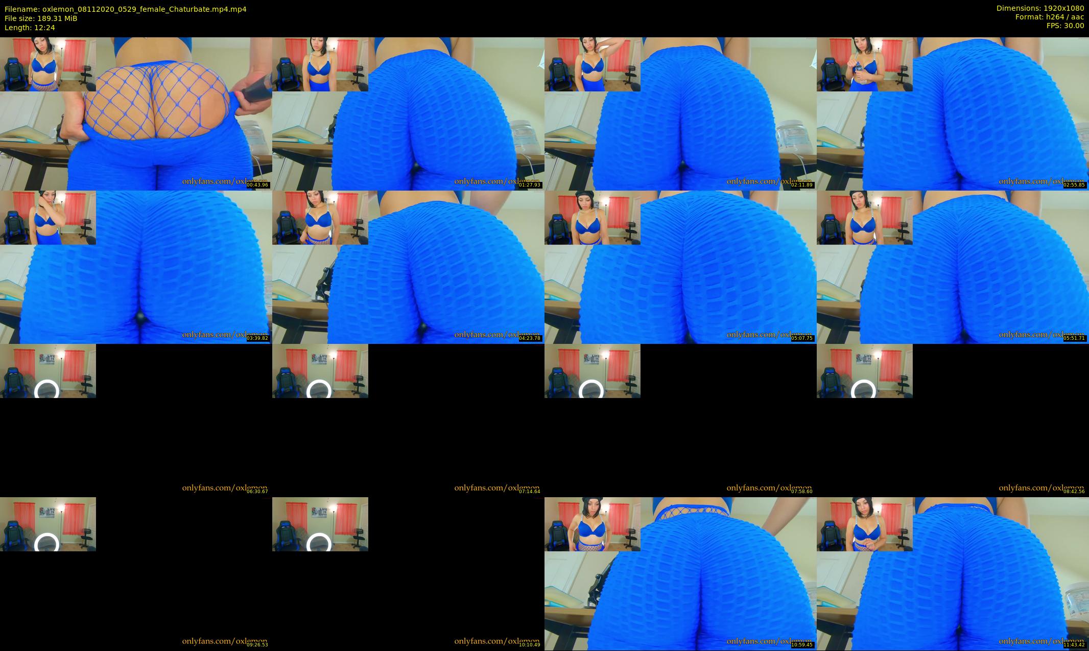 oxlemon — 13 minute Chaturbate female cam show recording, 1080p, Nov 8, 2020
