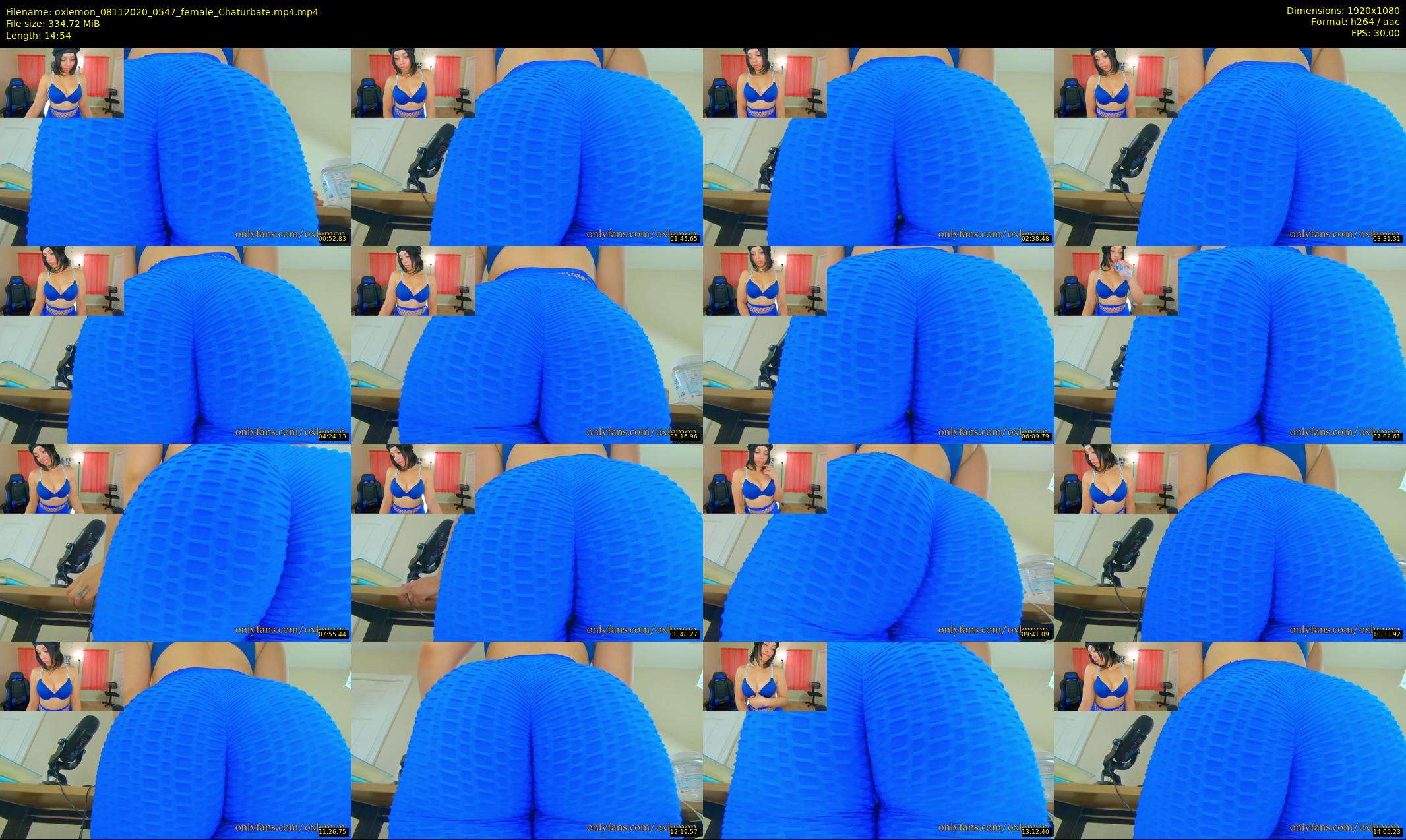 oxlemon — 15 minute Chaturbate female cam show recording, 1080p, Nov 8, 2020