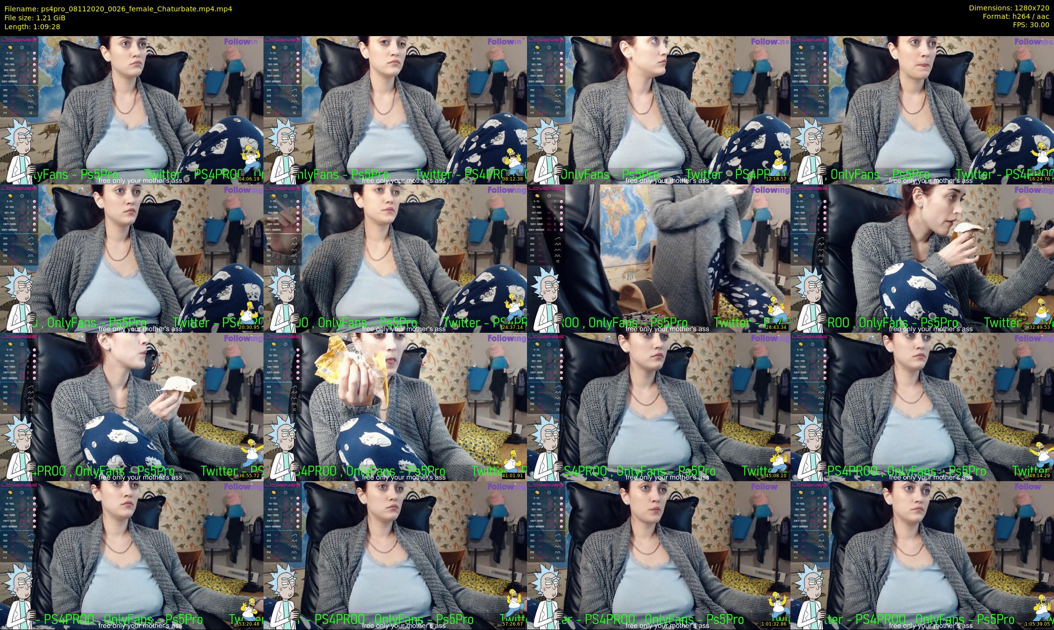 ps4pro — 70 minute Chaturbate female cam show recording, 720p, Nov 8, 2020