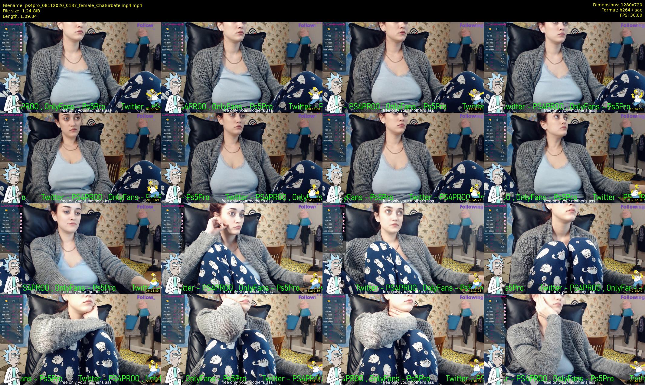 ps4pro — 70 minute Chaturbate female cam show recording, 720p, Nov 8, 2020