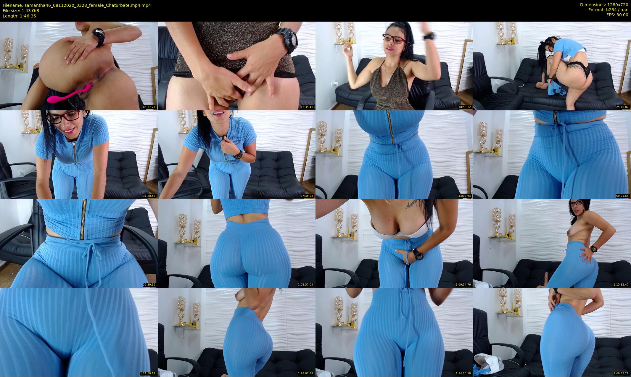 samantha46 — 107 minute Chaturbate female cam show recording, 720p, Nov 8, 2020