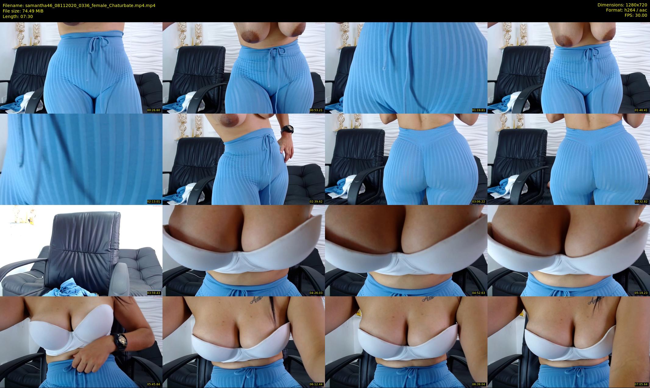samantha46 — 8 minute Chaturbate female cam show recording, 720p, Nov 8, 2020