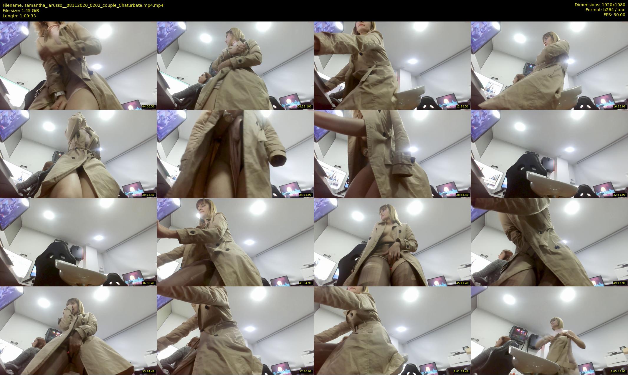 samantha_larusso_ — 70 minute Chaturbate couple cam show recording, 1080p, Nov 8, 2020