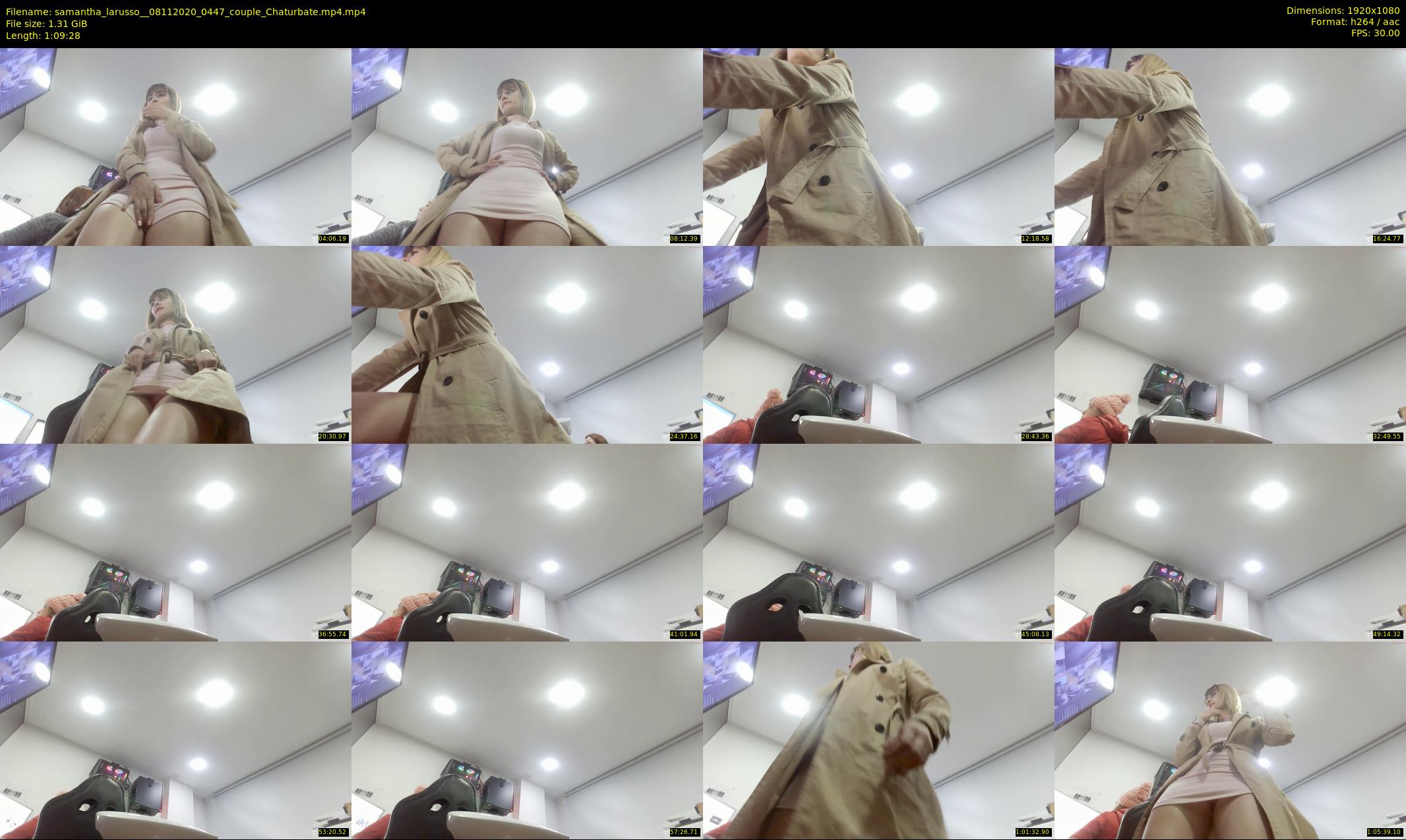 samantha_larusso_ — 70 minute Chaturbate couple cam show recording, 1080p, Nov 8, 2020