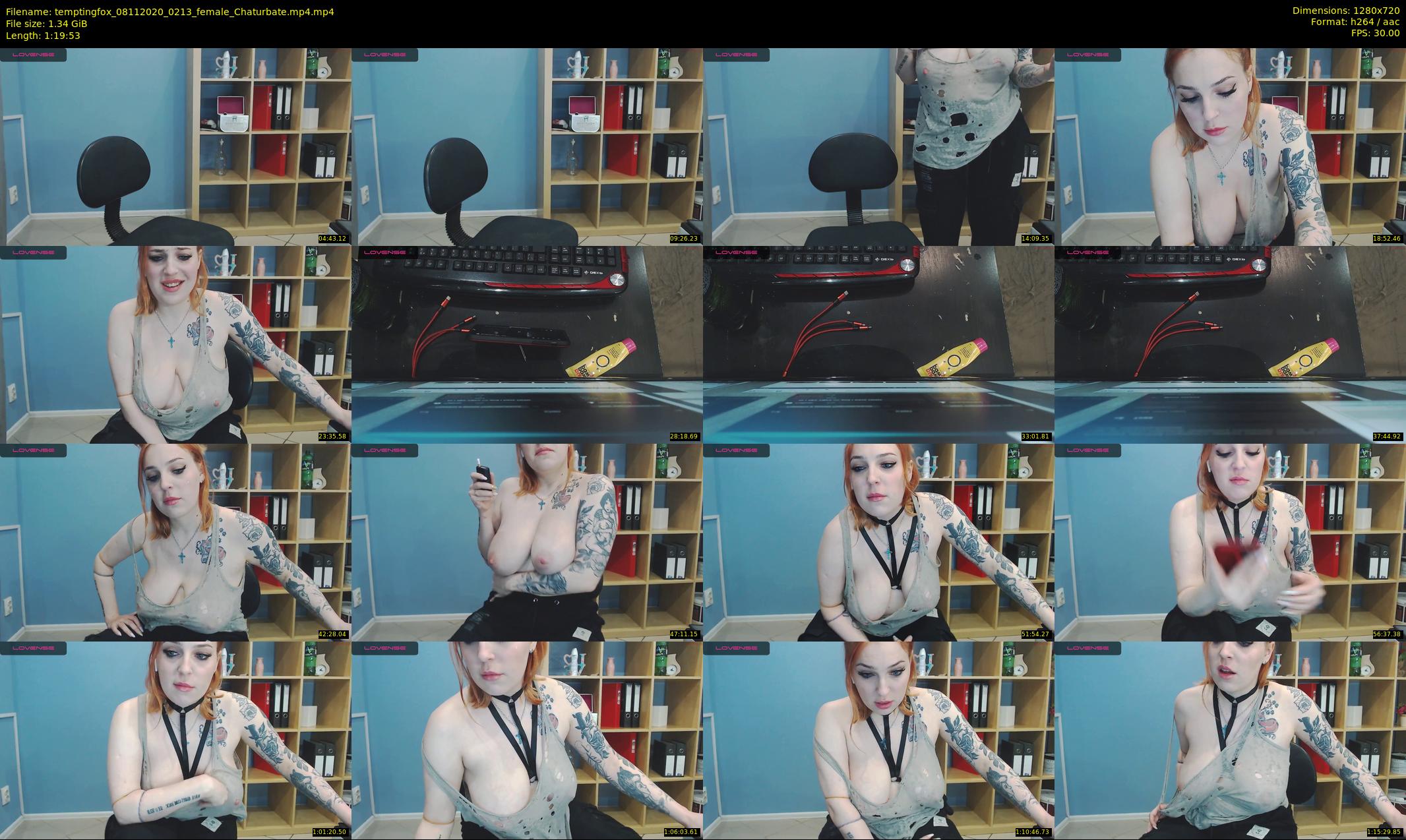 temptingfox — 80 minute Chaturbate female cam show recording, 720p, Nov 8, 2020