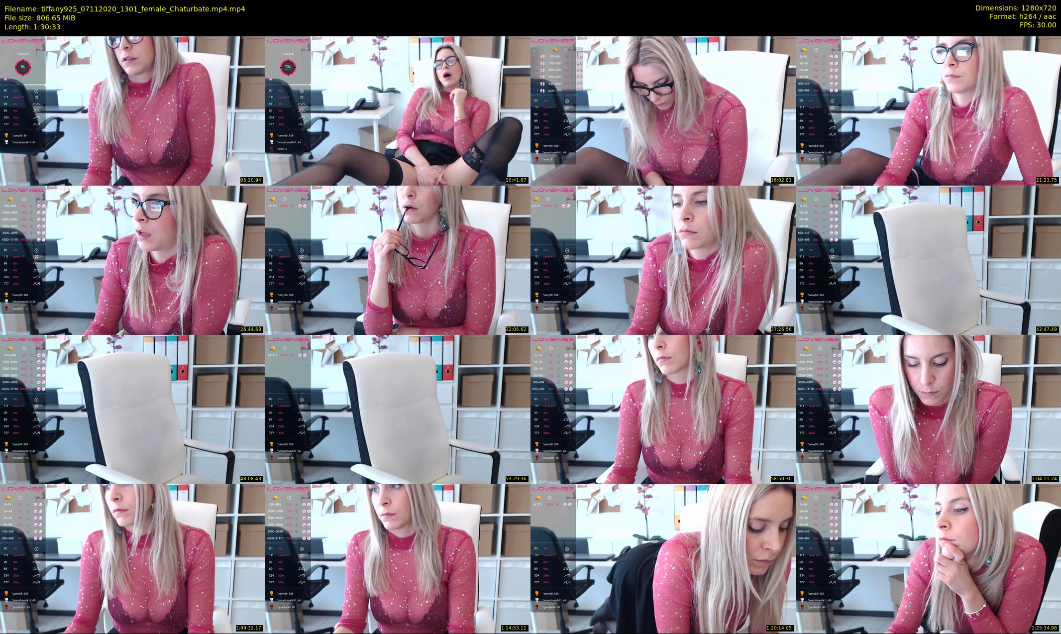 tiffany925 — 91 minute Chaturbate female cam show recording, 720p, Nov 7, 2020