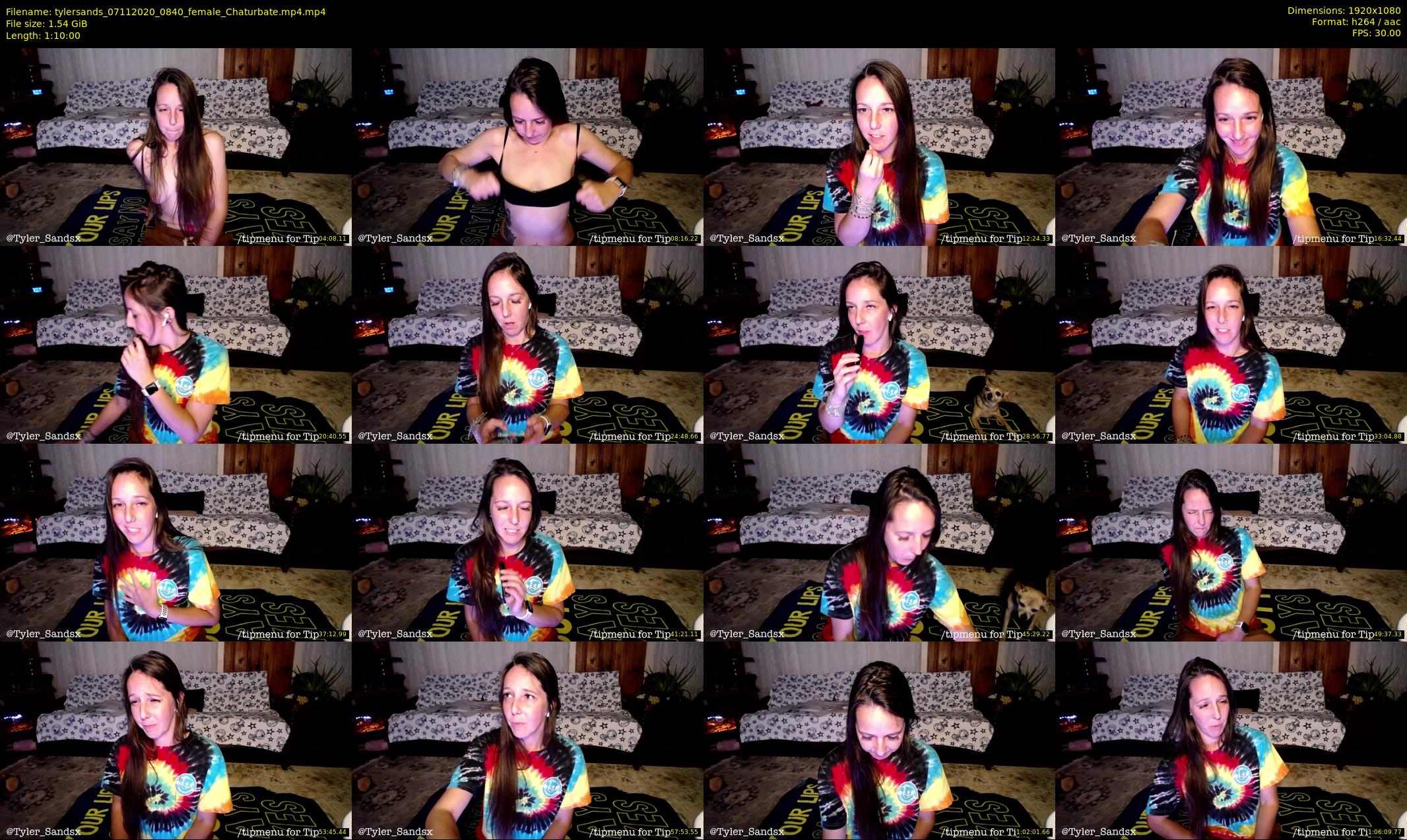 tylersands — 70 minute Chaturbate female cam show recording, 1080p, Nov 7, 2020