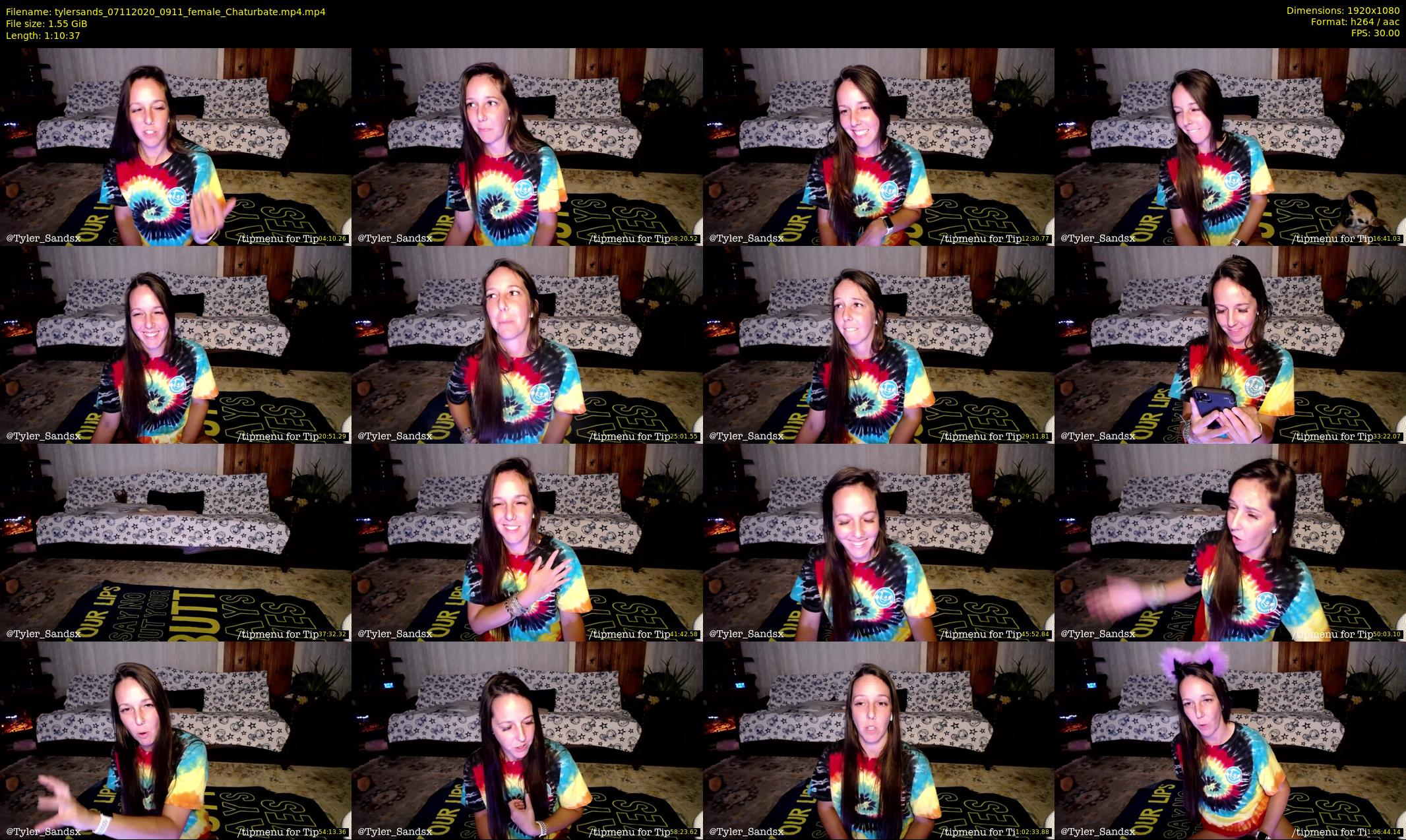 tylersands — 71 minute Chaturbate female cam show recording, 1080p, Nov 7, 2020