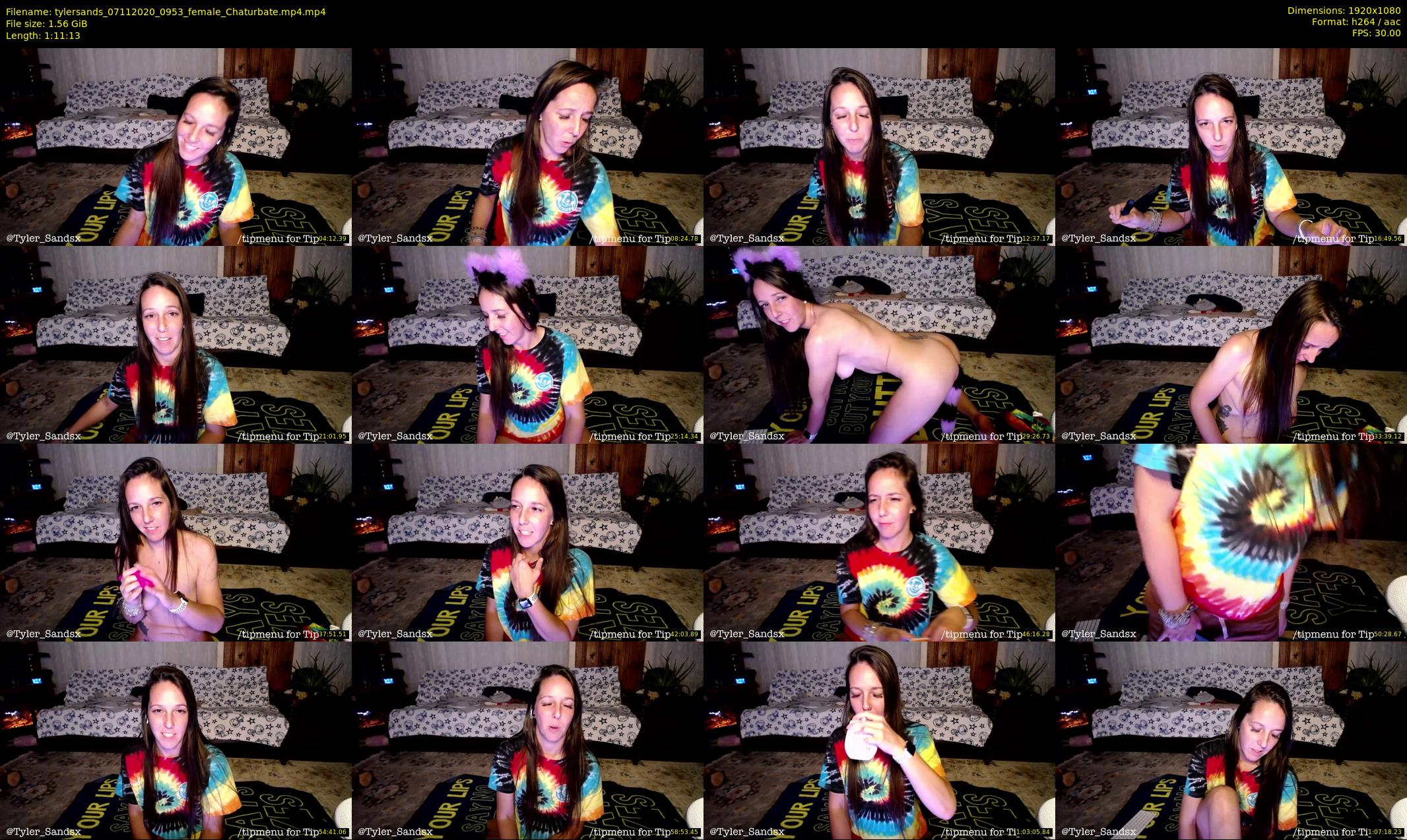 tylersands — 72 minute Chaturbate female cam show recording, 1080p, Nov 7, 2020