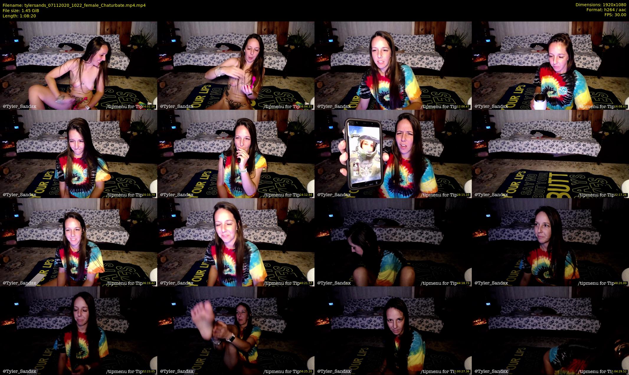 tylersands — 69 minute Chaturbate female cam show recording, 1080p, Nov 7, 2020