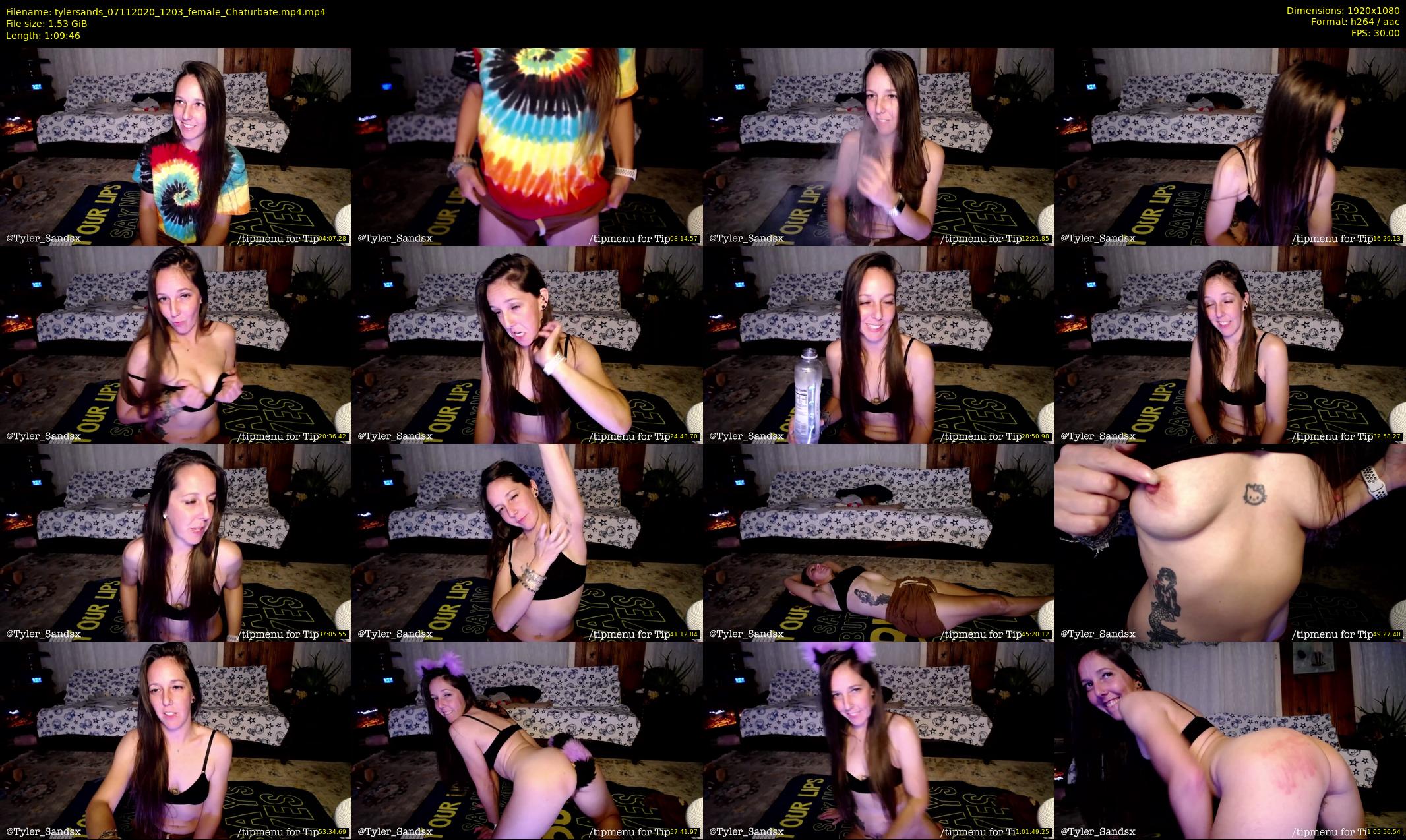 tylersands — 70 minute Chaturbate female cam show recording, 1080p, Nov 7, 2020