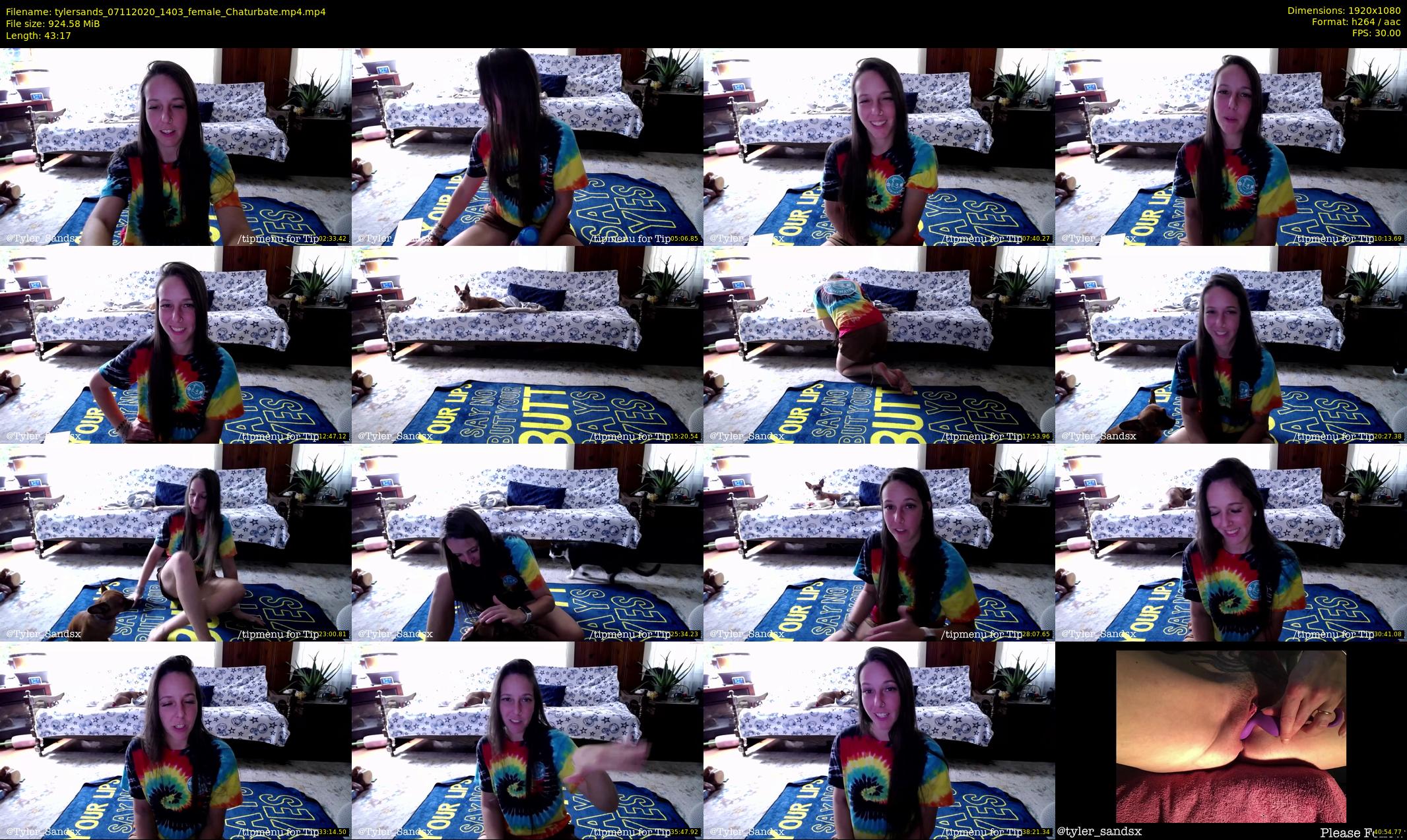 tylersands — 44 minute Chaturbate female cam show recording, 1080p, Nov 7, 2020