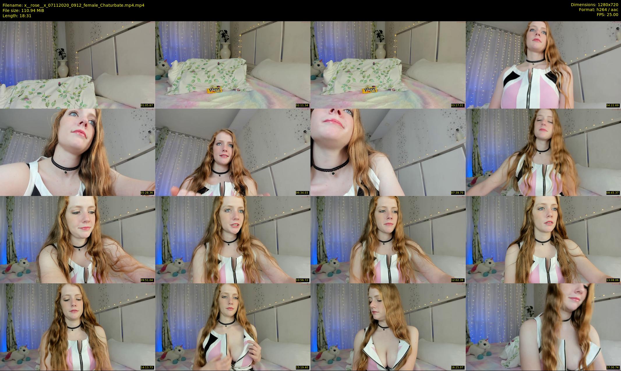 x__rose__x — 19 minute Chaturbate female cam show recording, 720p, Nov 7, 2020
