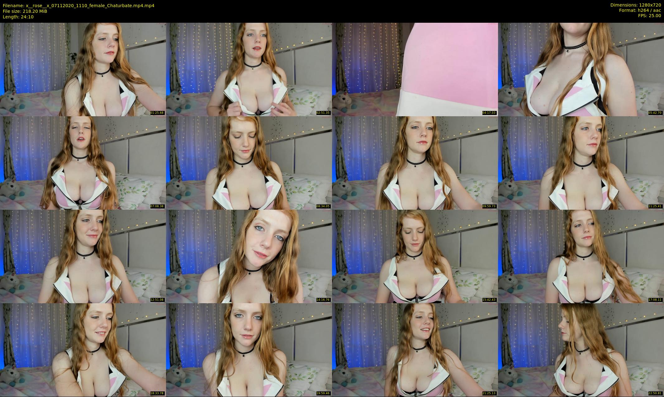 x__rose__x — 25 minute Chaturbate female cam show recording, 720p, Nov 7, 2020