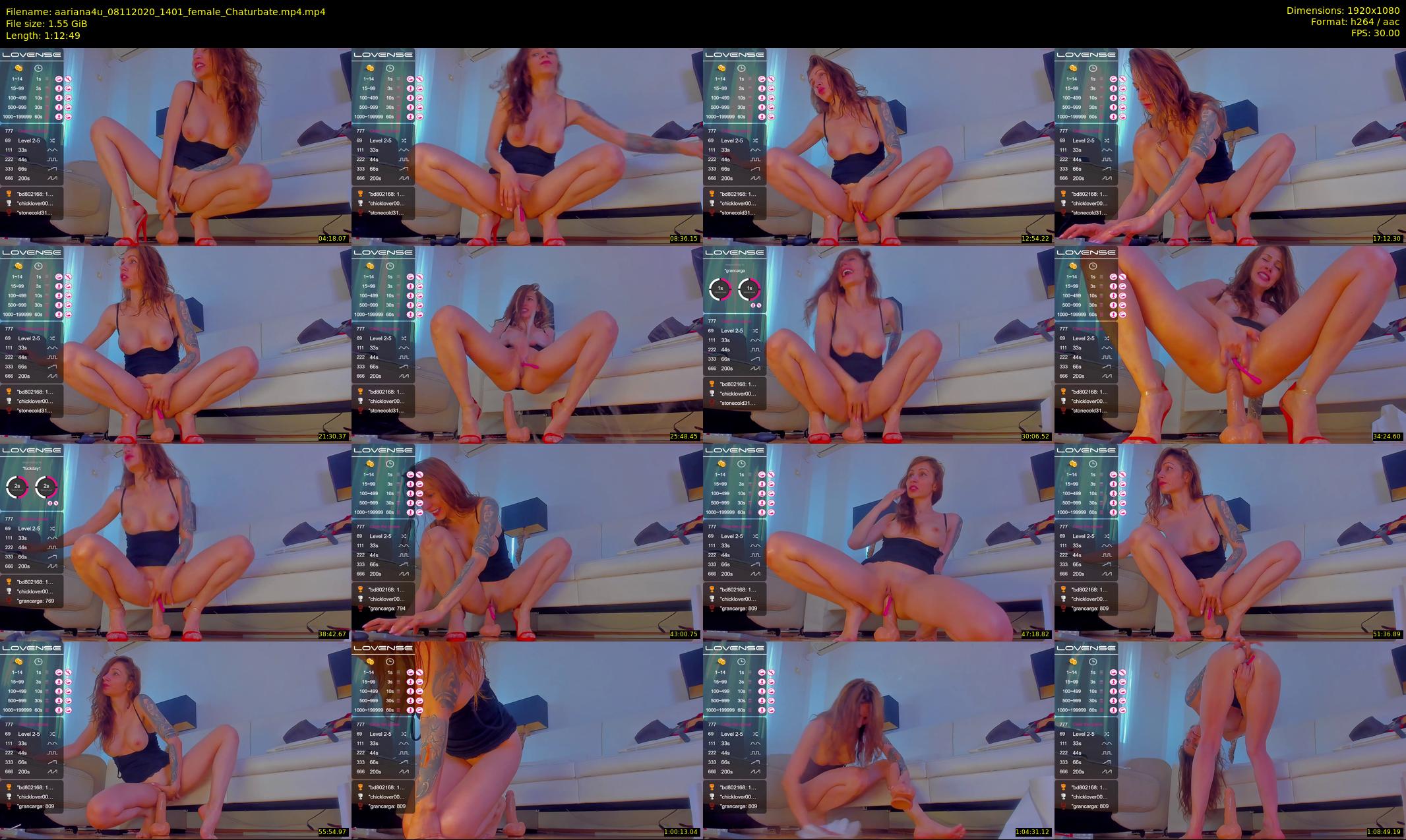 aariana4u — 73 minute Chaturbate female cam show recording, 1080p, Nov 8, 2020