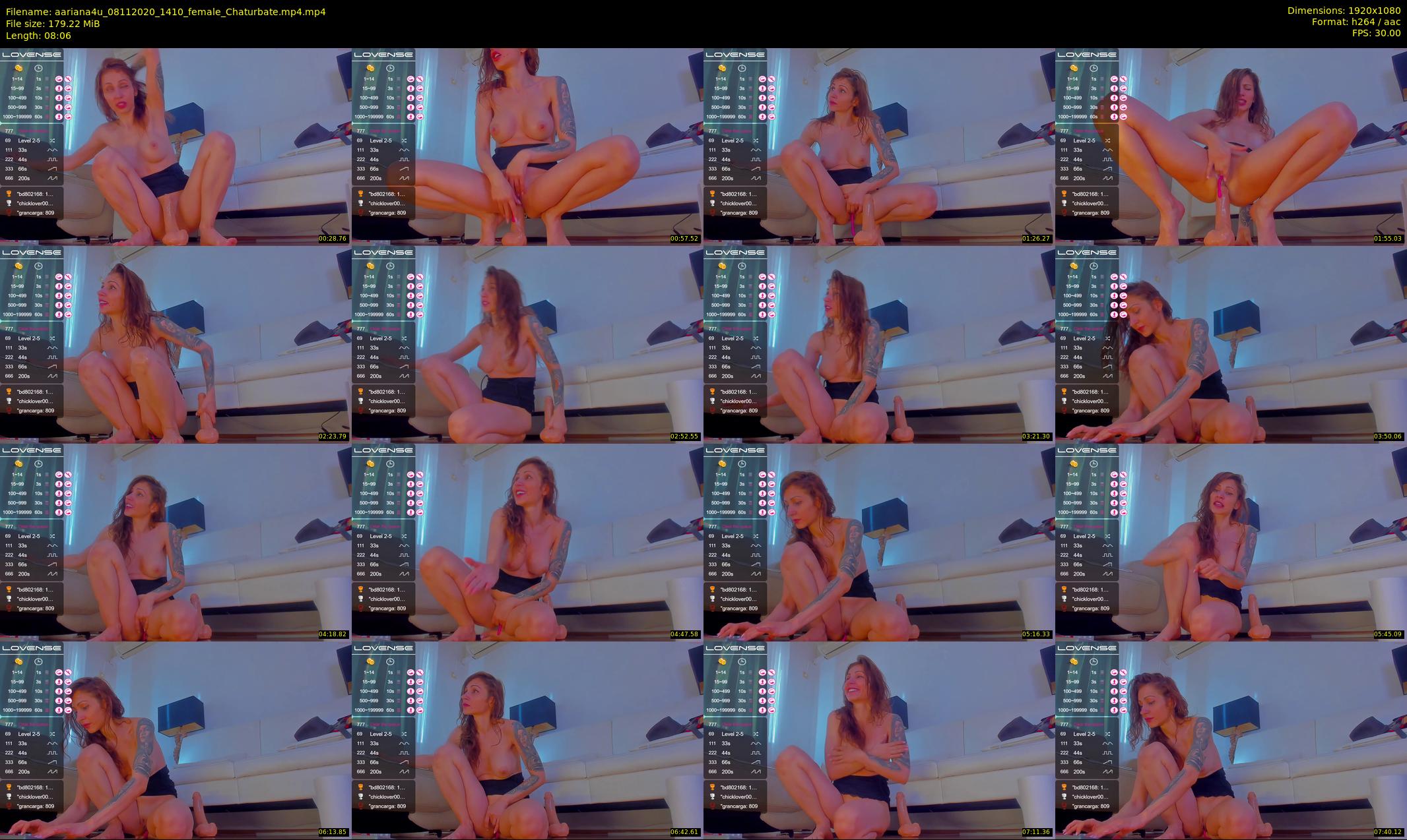 aariana4u — 9 minute Chaturbate female cam show recording, 1080p, Nov 8, 2020