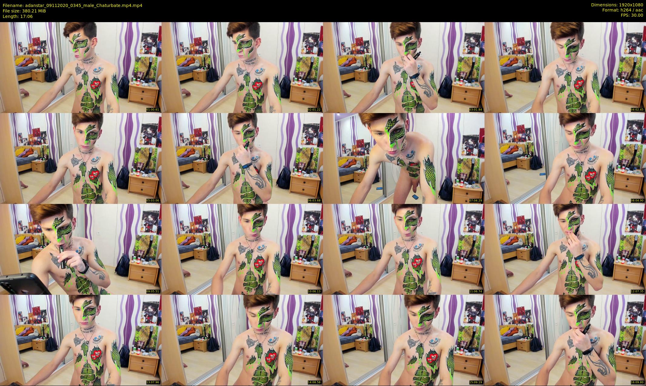 adanstar — 18 minute Chaturbate male cam show recording, 1080p, Nov 9, 2020