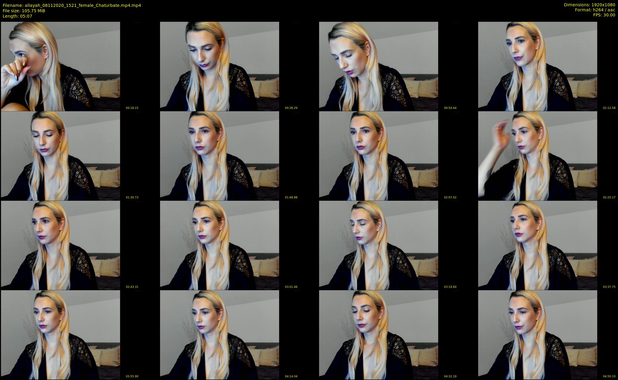 allayah — 6 minute Chaturbate female cam show recording, 1080p, Nov 8, 2020