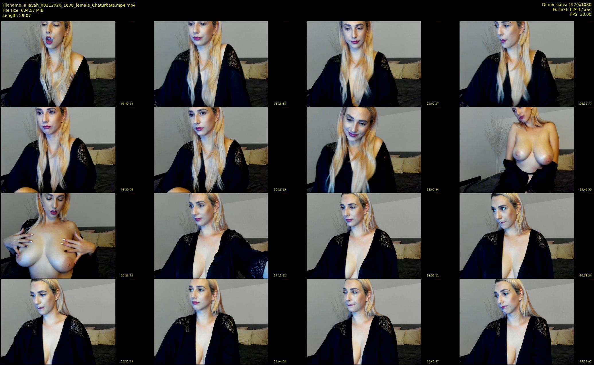 allayah — 30 minute Chaturbate female cam show recording, 1080p, Nov 8, 2020