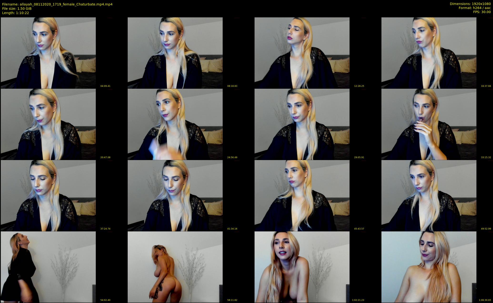 allayah — 71 minute Chaturbate female cam show recording, 1080p, Nov 8, 2020