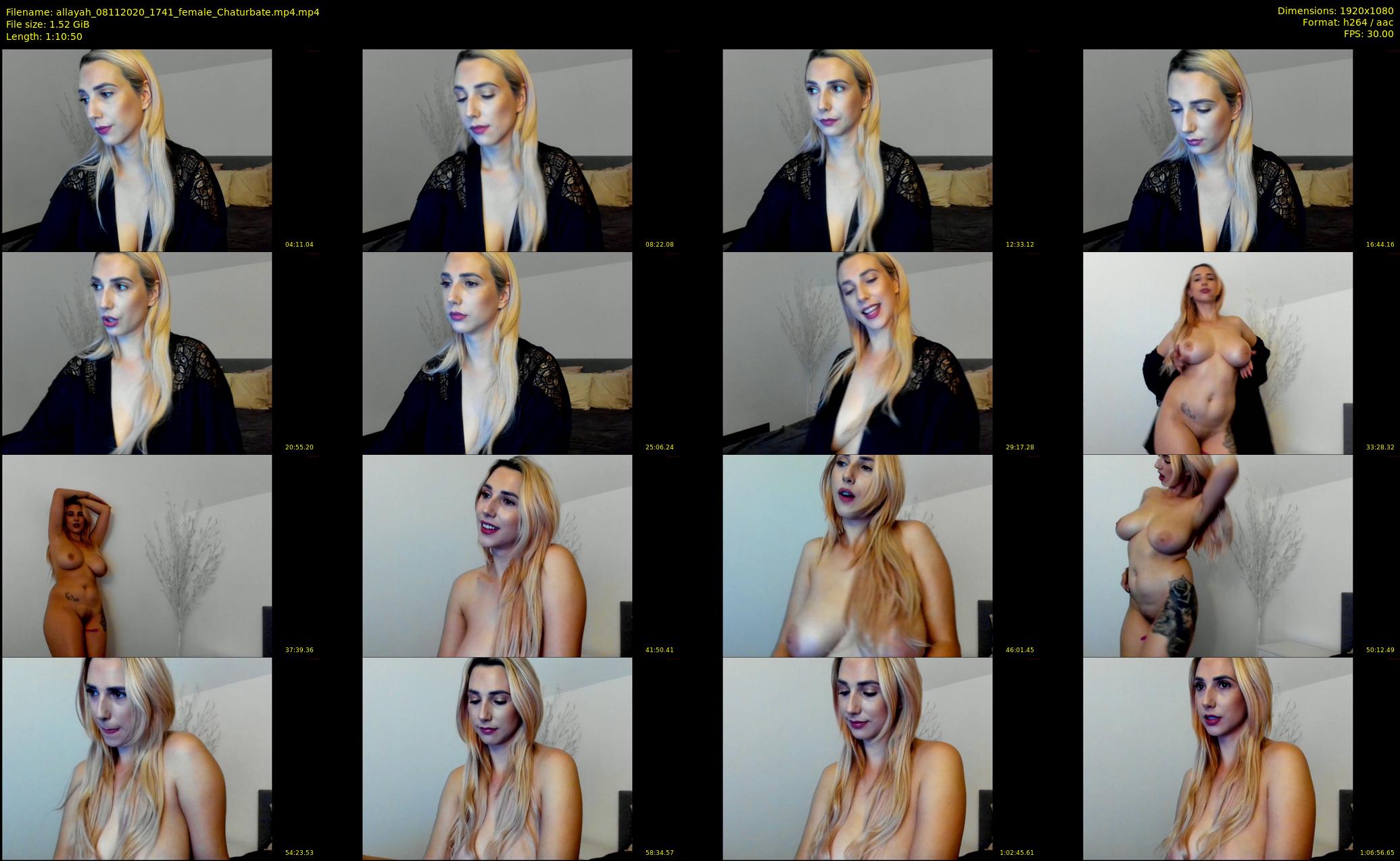 allayah — 71 minute Chaturbate female cam show recording, 1080p, Nov 8, 2020