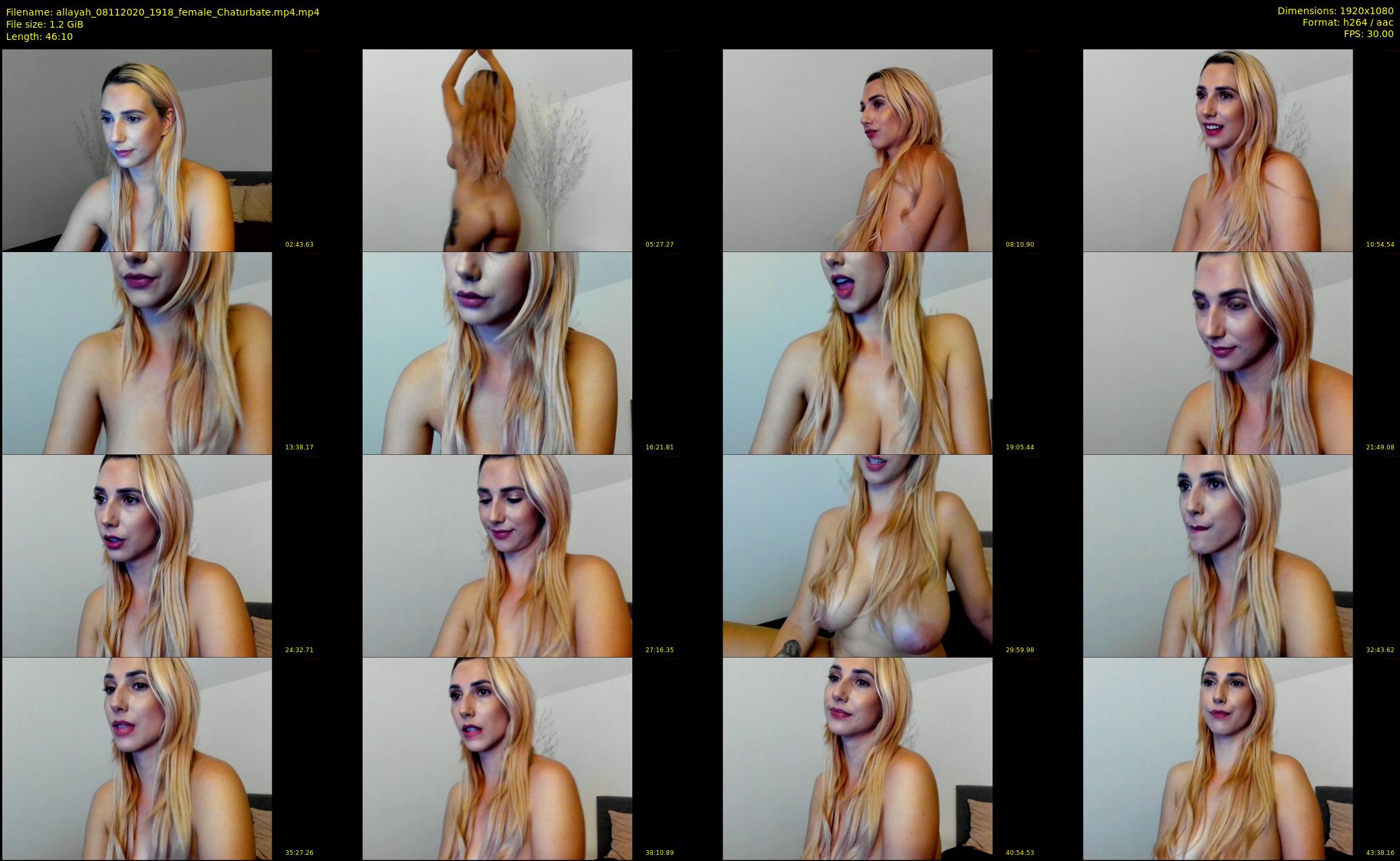 allayah — 47 minute Chaturbate female cam show recording, 1080p, Nov 8, 2020