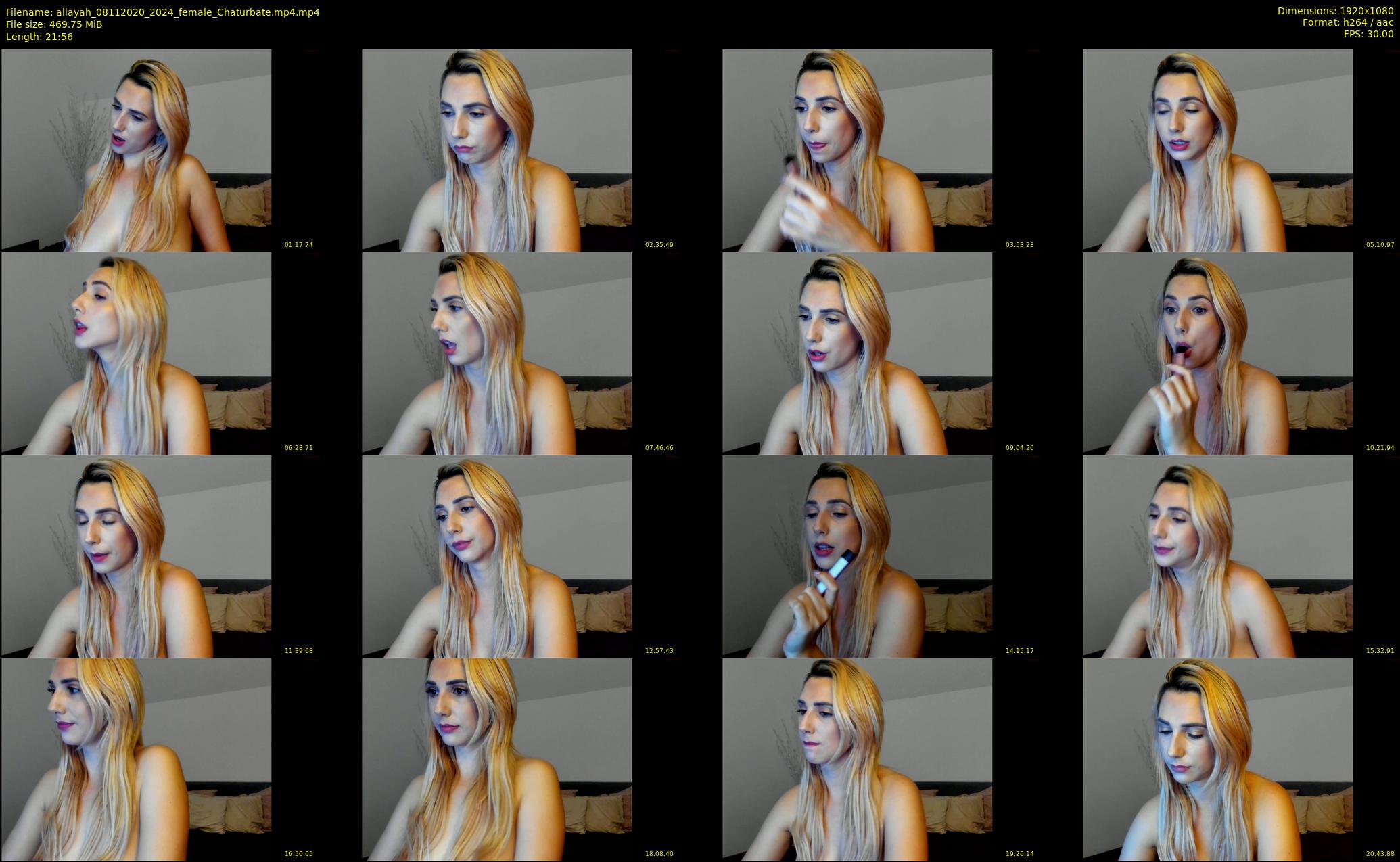 allayah — 22 minute Chaturbate female cam show recording, 1080p, Nov 8, 2020