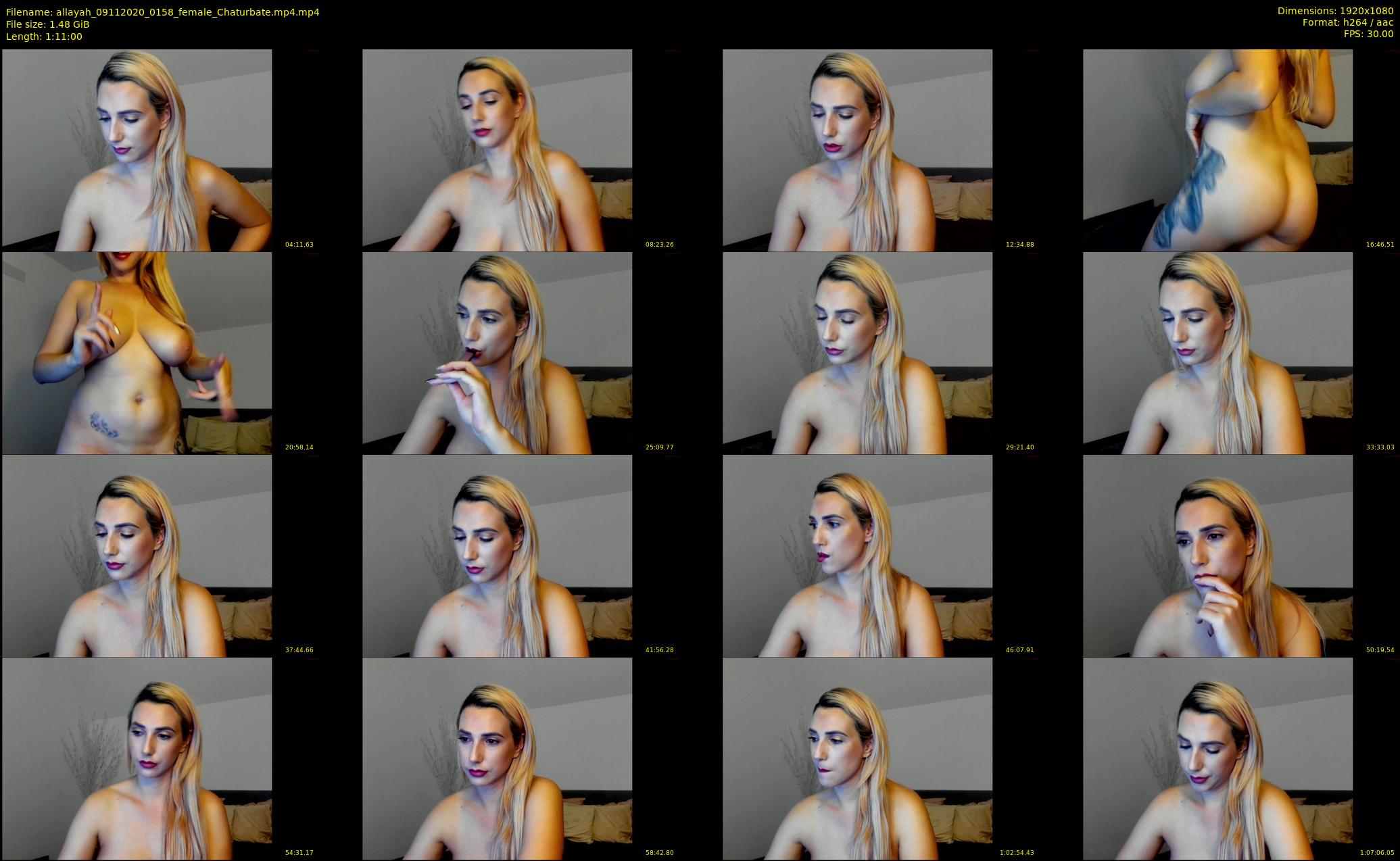 allayah — 71 minute Chaturbate female cam show recording, 1080p, Nov 9, 2020