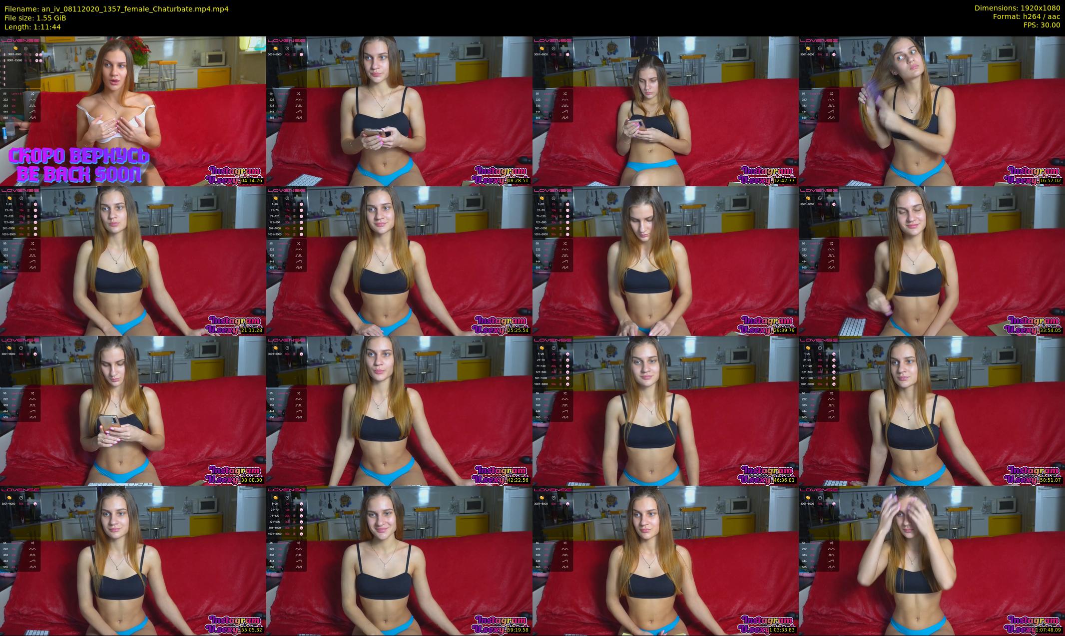 an_iv — 72 minute Chaturbate female cam show recording, 1080p, Nov 8, 2020