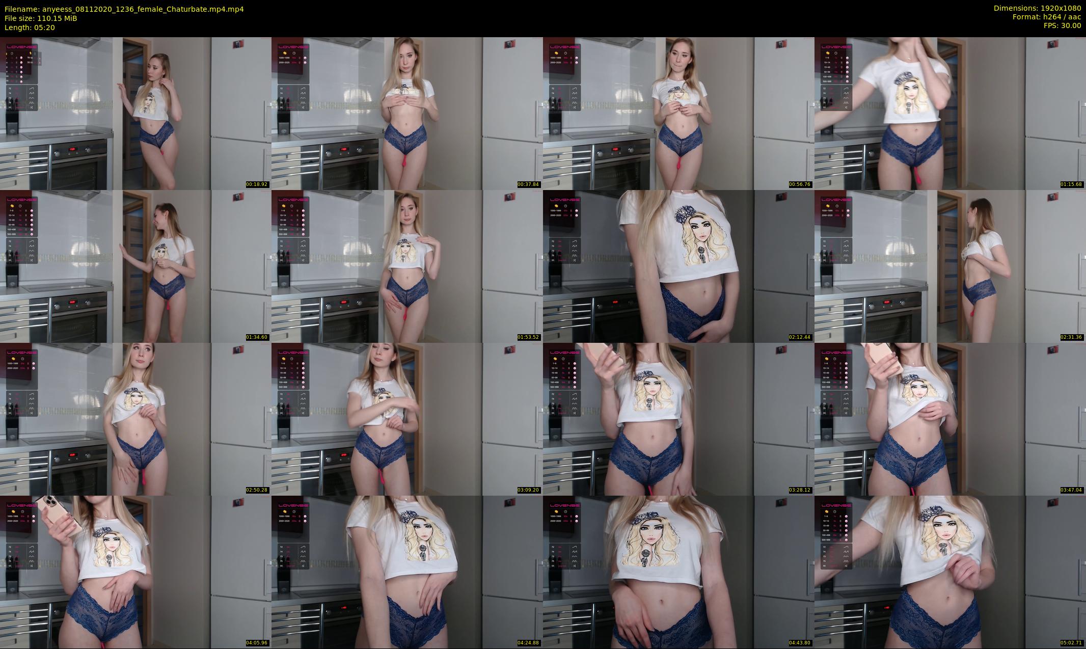 anyeess — 6 minute Chaturbate female cam show recording, 1080p, Nov 8, 2020