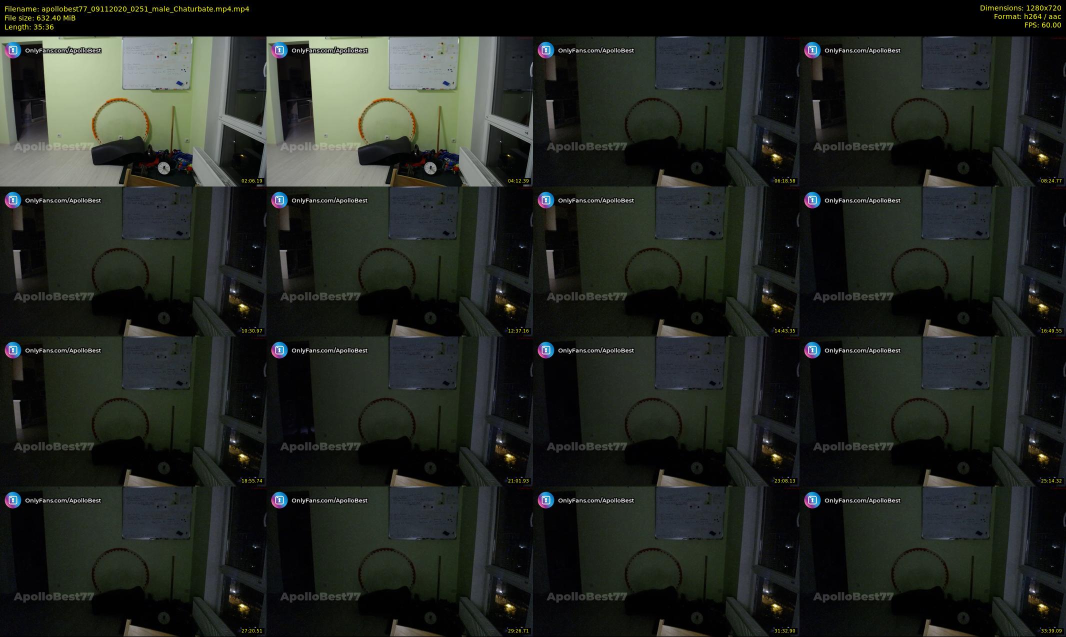 apollobest77 — 36 minute Chaturbate male cam show recording, 720p, Nov 9, 2020