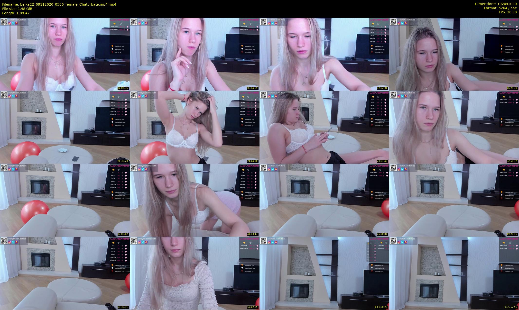 belka22 — 70 minute Chaturbate female cam show recording, 1080p, Nov 9, 2020