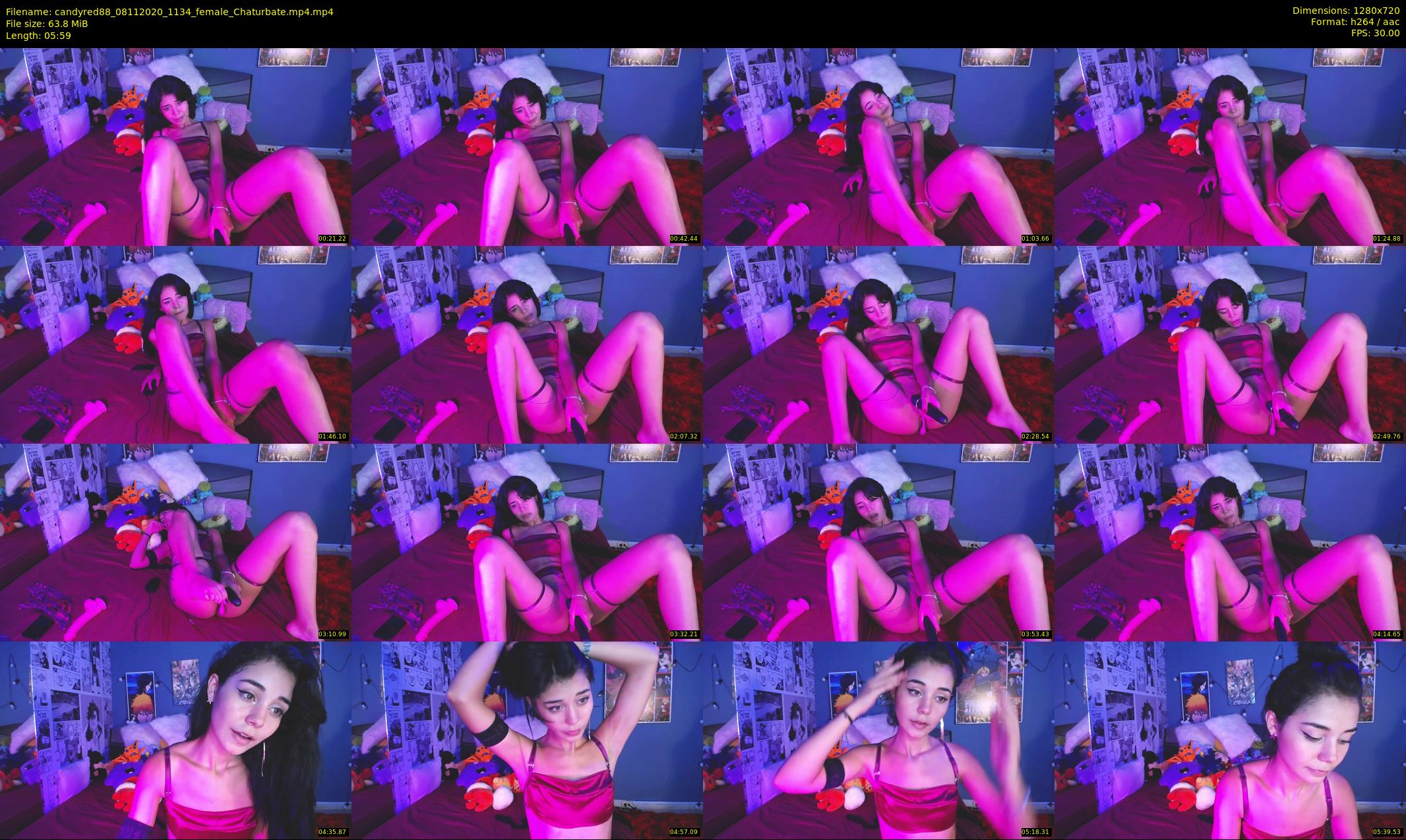 candyred88 — 6 minute Chaturbate female cam show recording, 720p, Nov 8, 2020