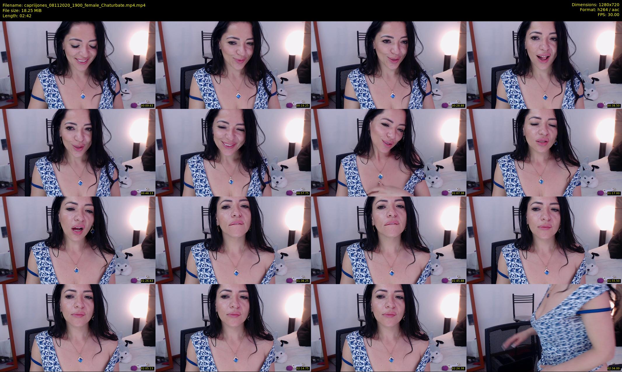 capriijones — 3 minute Chaturbate female cam show recording, 720p, Nov 8, 2020